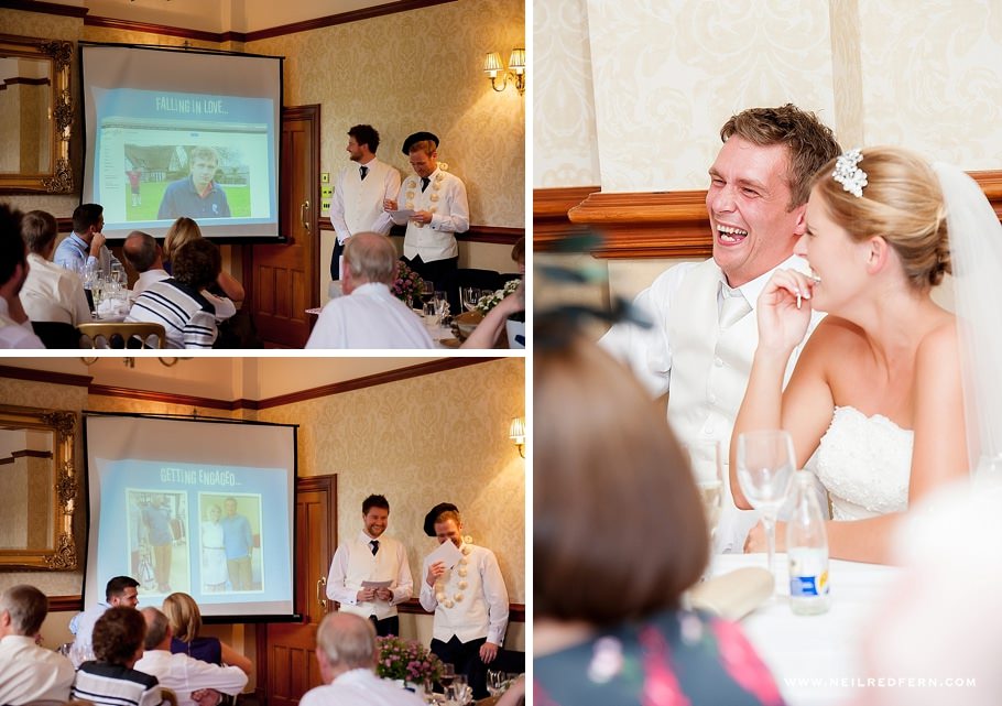 Photographs of wedding speeches 06