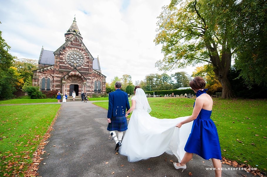 Bride arriving at Church Bride arriving at Church