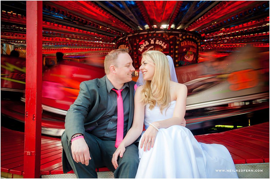 Fairground wedding photographs 09