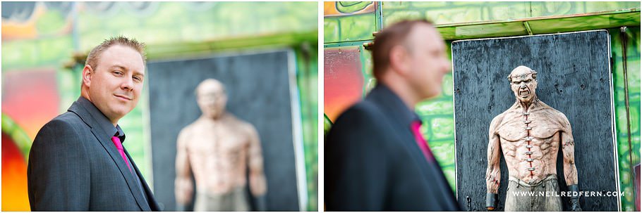 Funfair wedding photographs 01