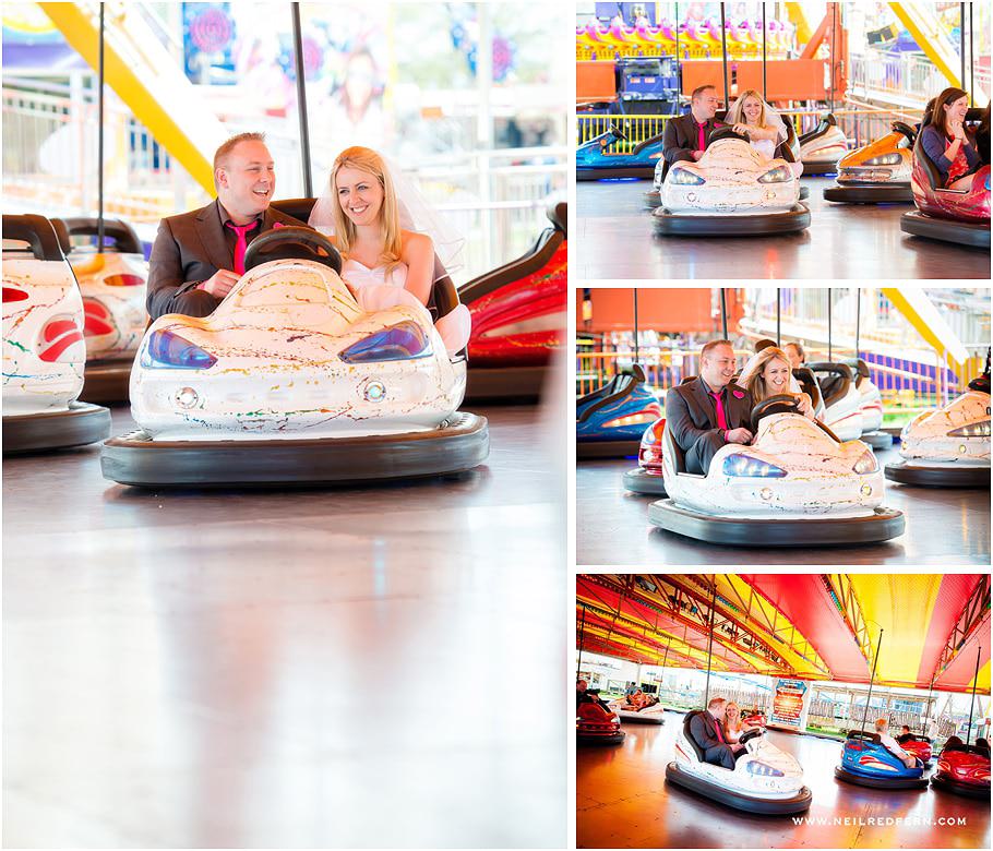 Funfair wedding photographs 02