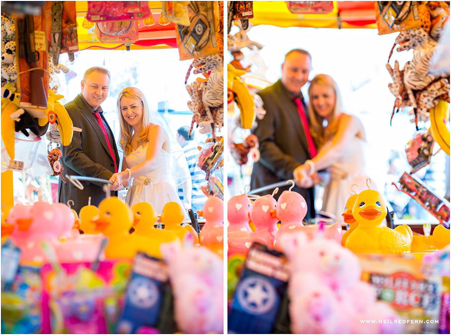 Funfair wedding photographs 03