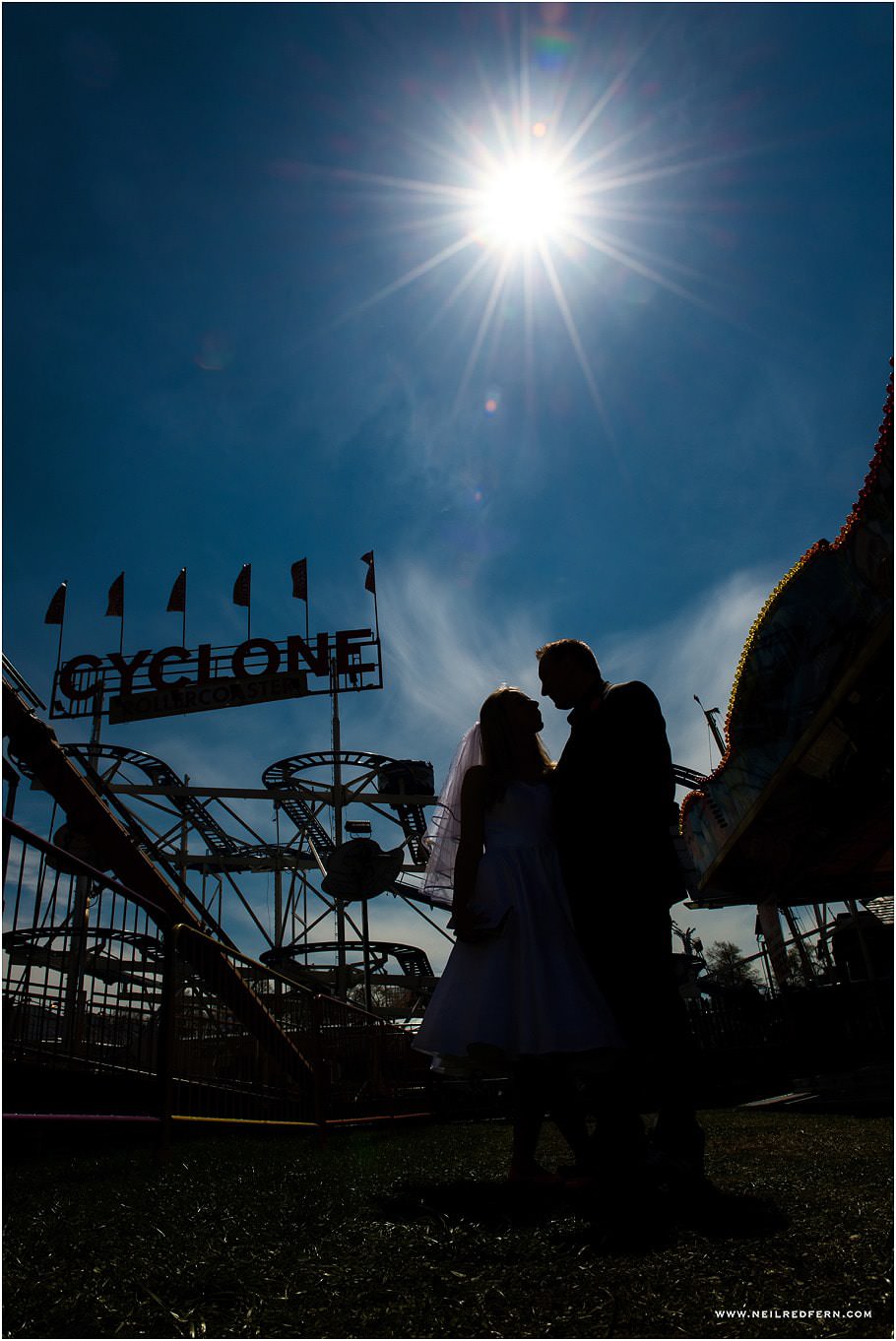 Funfair wedding photographs 04