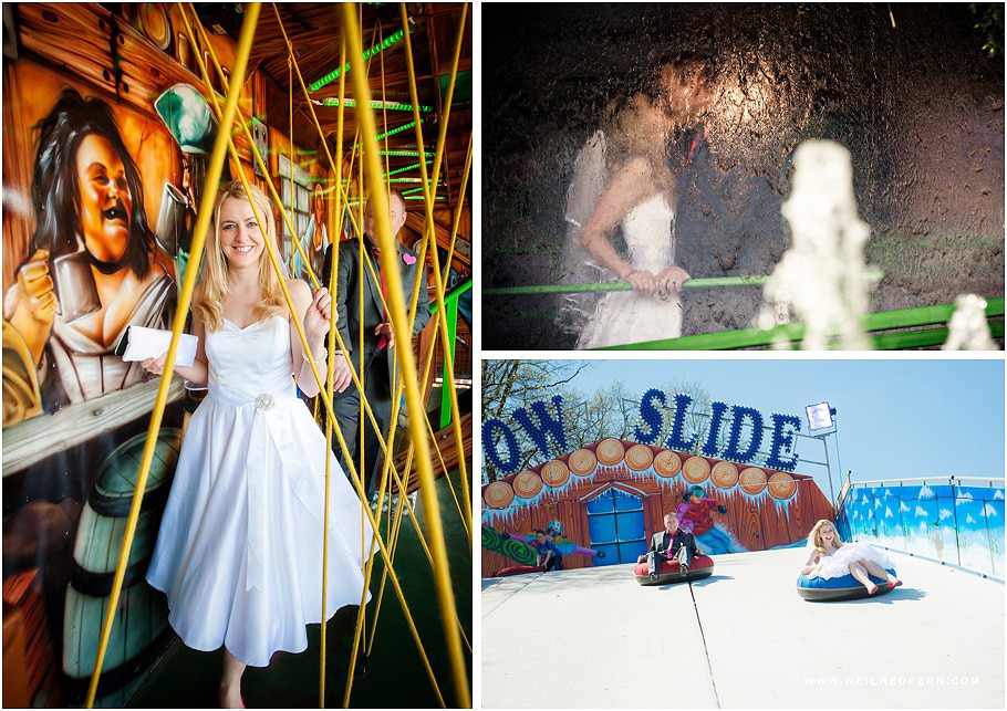 Funfair wedding photographs 05