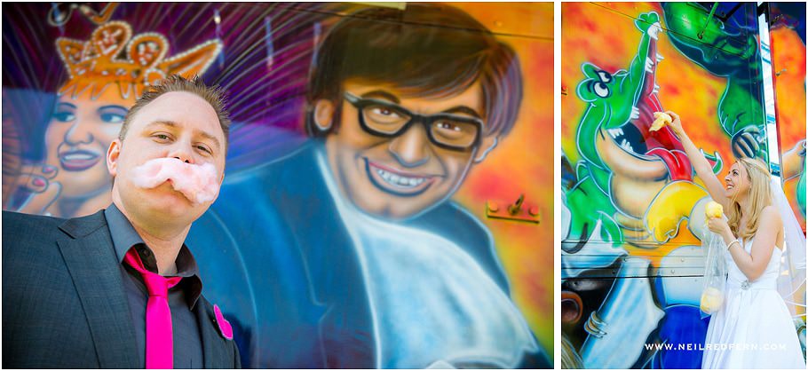 Funfair wedding photographs 07