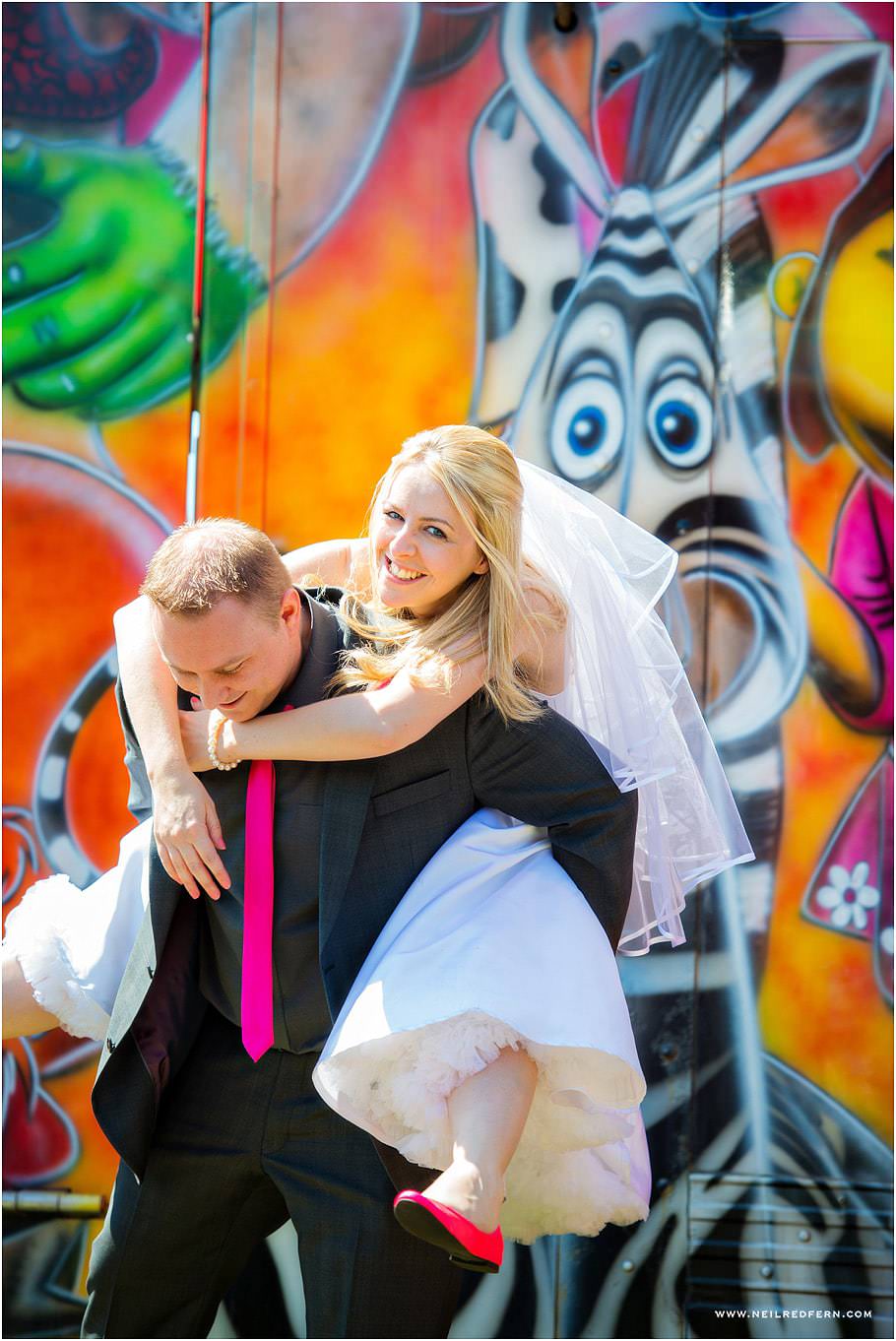 Funfair wedding photographs 09