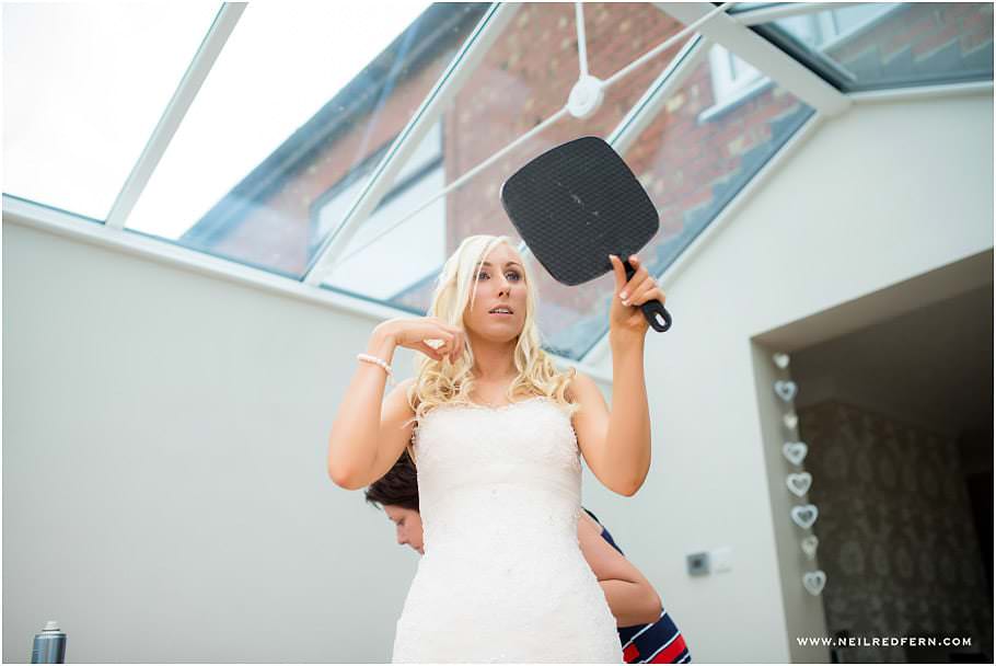 Bride getting ready before wedding 18