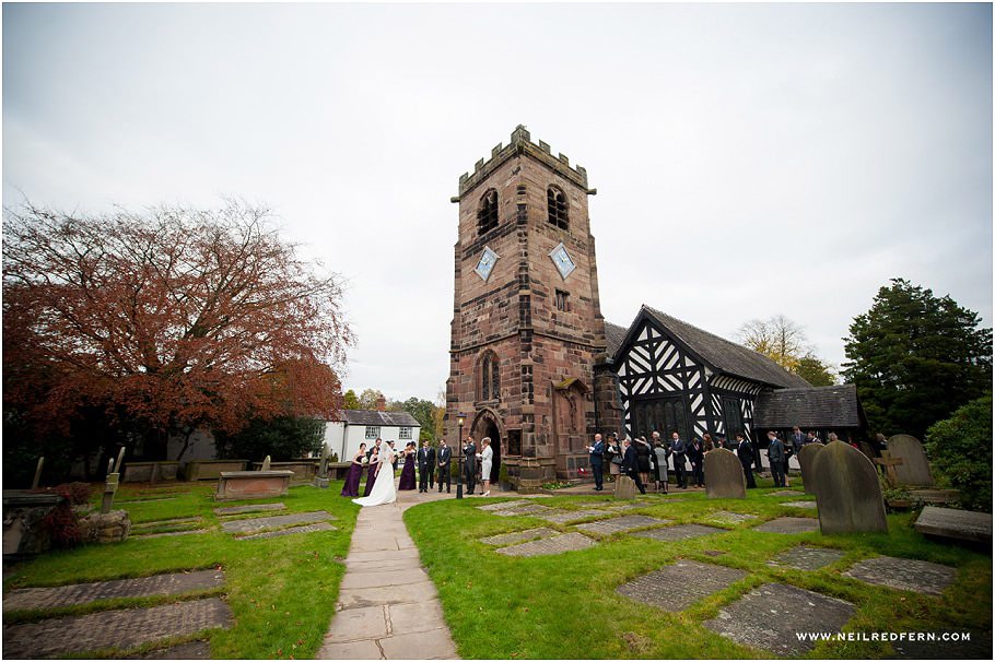 St Oswalds Church Lower Peover wedding 17
