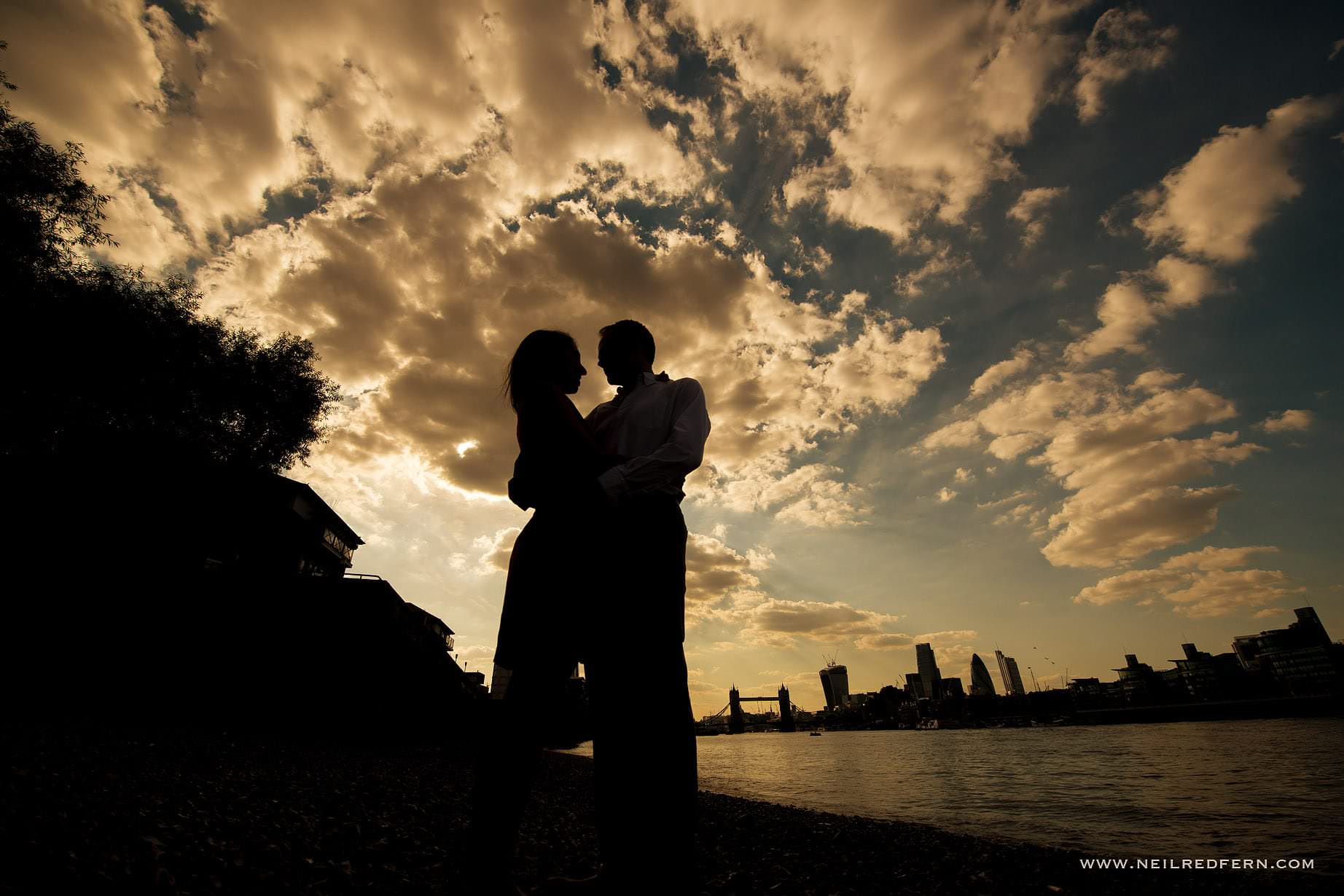 Engagement shoot in London 02