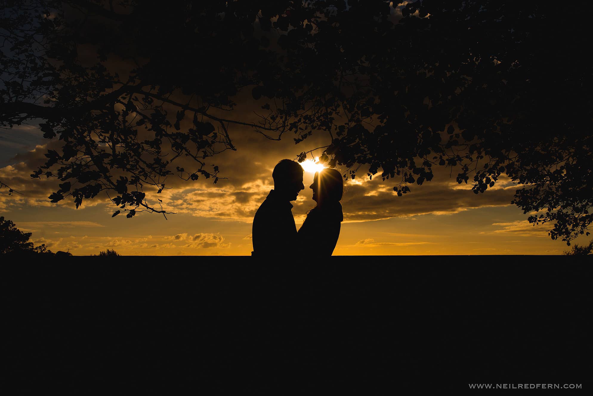 Engagement shoot in Lancaster - Sam & Gareth 1 sunset portrait photograph in Lancaster 1