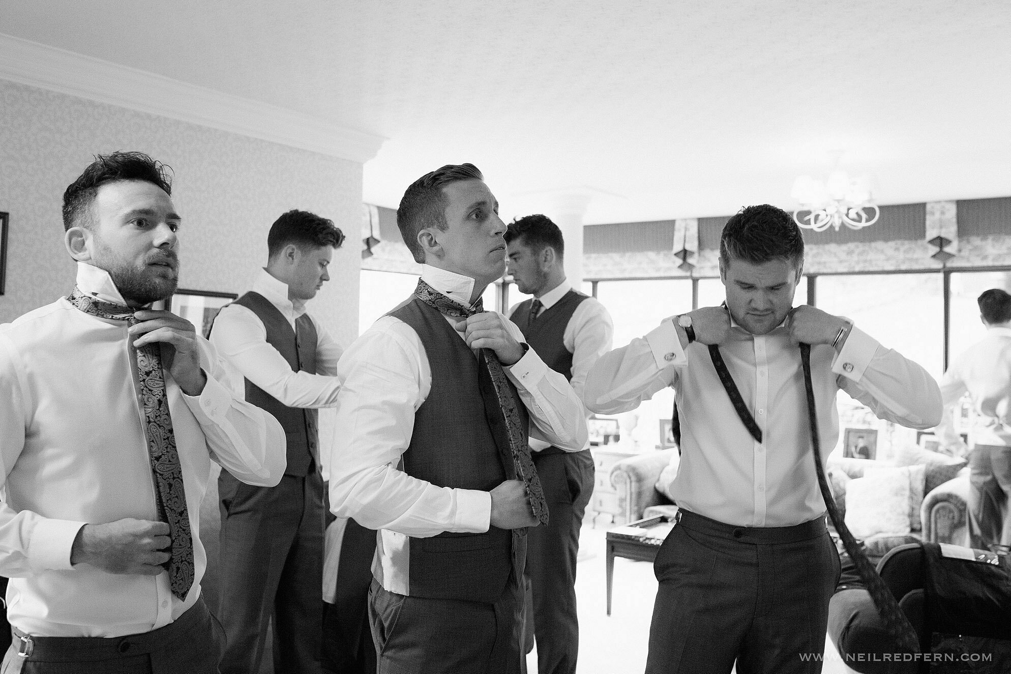 Browsholme Hall wedding photography - Lucy & Oli 10 getting ready on morning of wedding 09