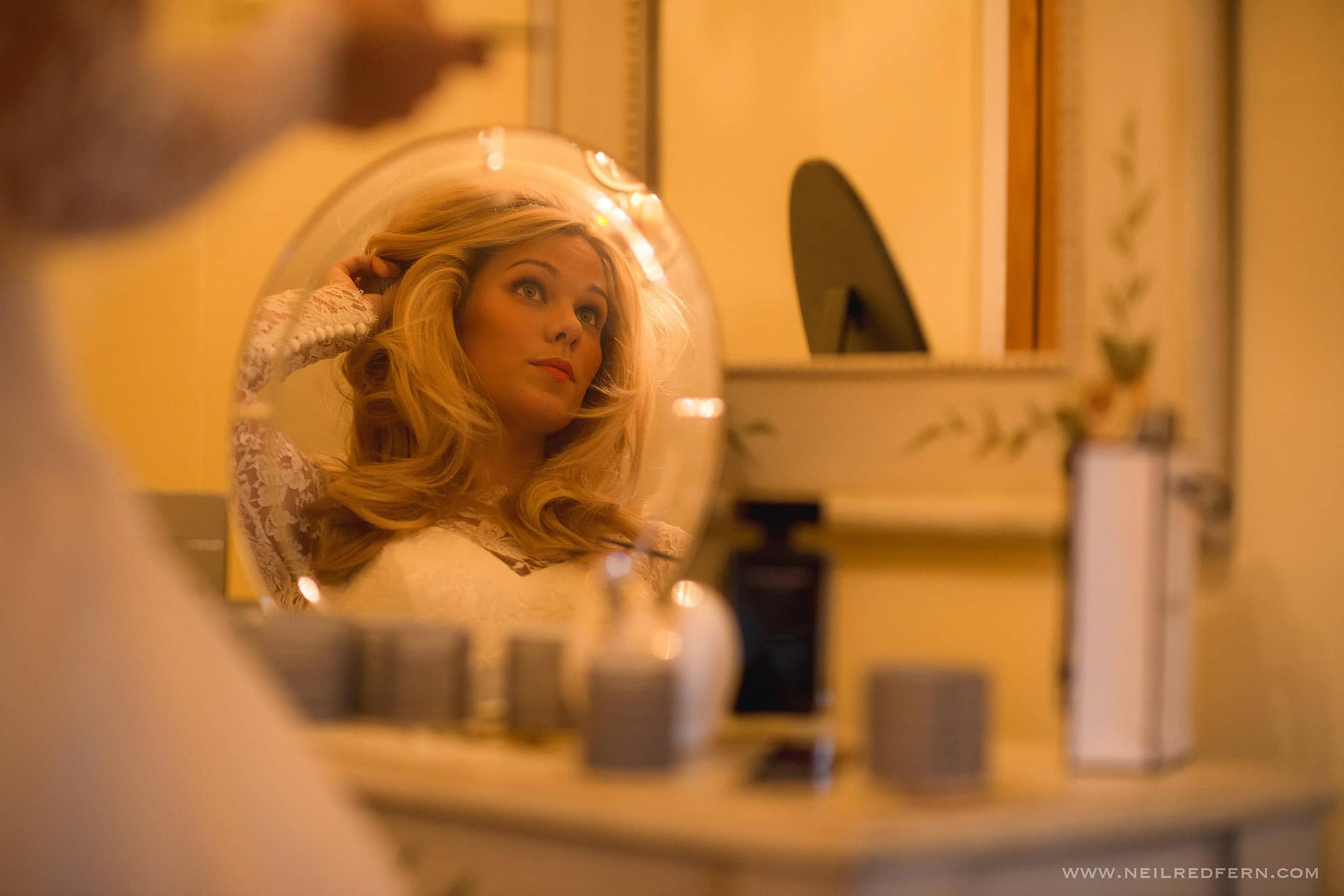 Browsholme Hall wedding photography - Lucy & Oli 12 getting ready on morning of wedding 11