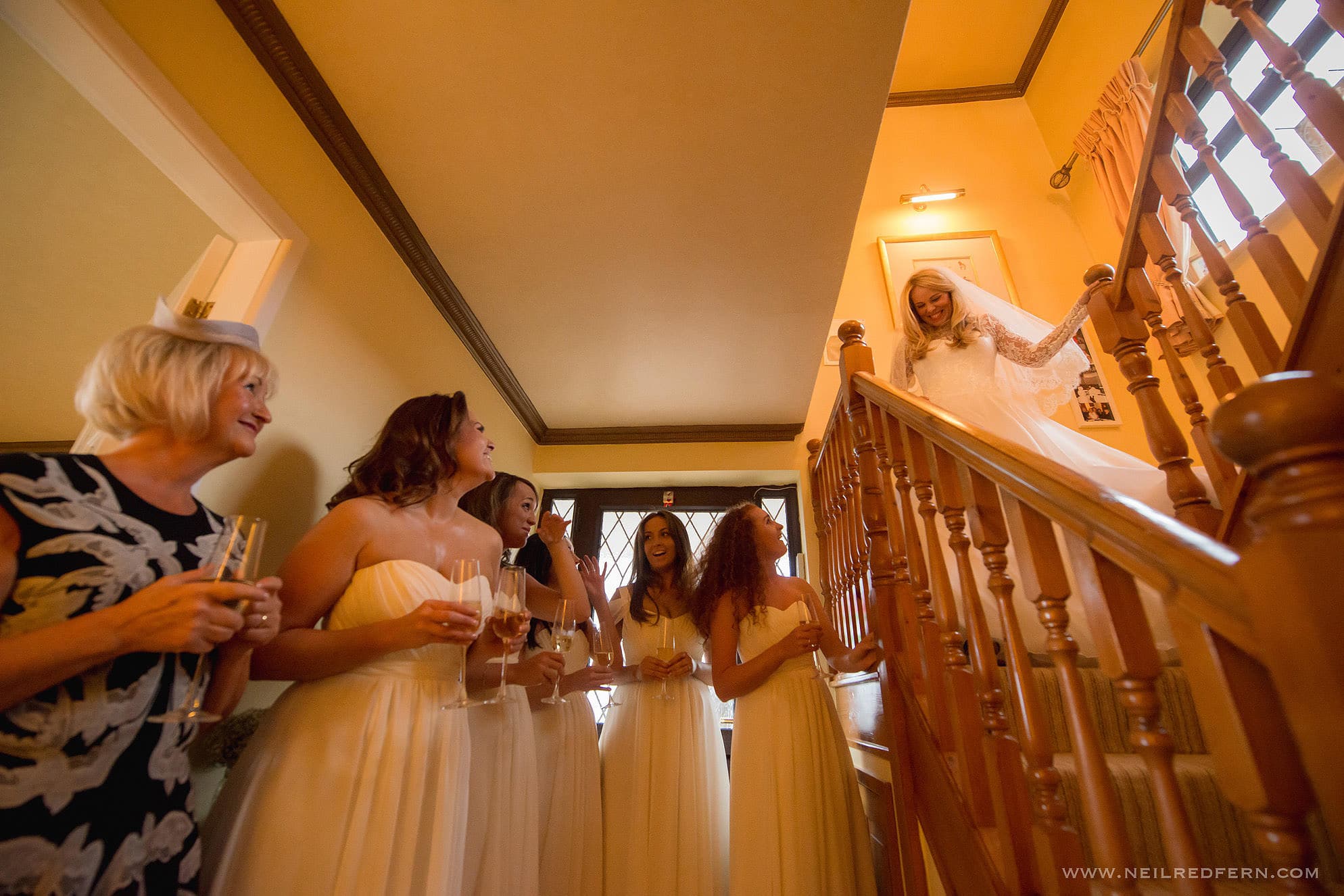 Browsholme Hall wedding photography - Lucy & Oli 16 getting ready on morning of wedding 15