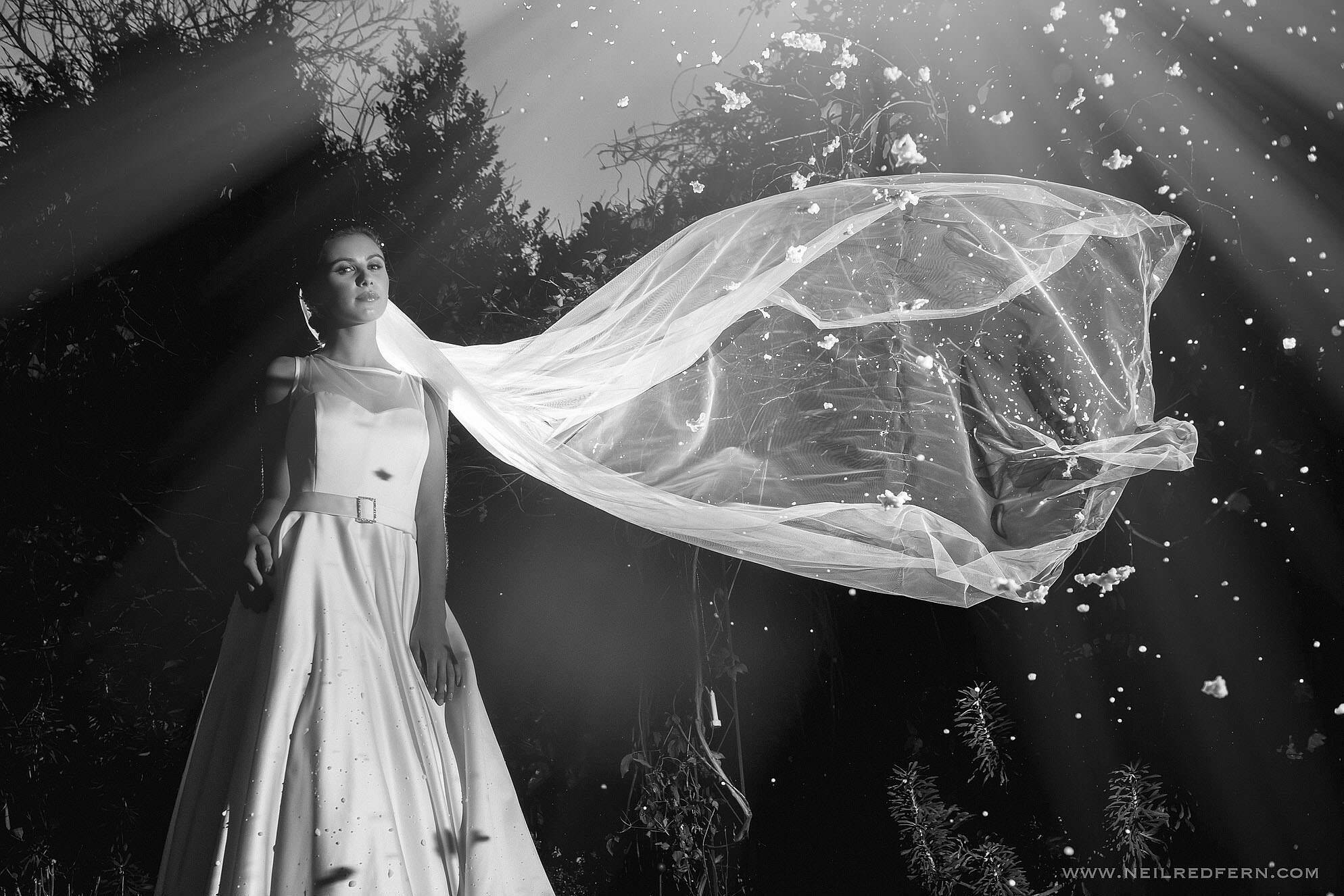 Winter portrait shoot at the Belle Epoque 17 Bride in snow photographs 2