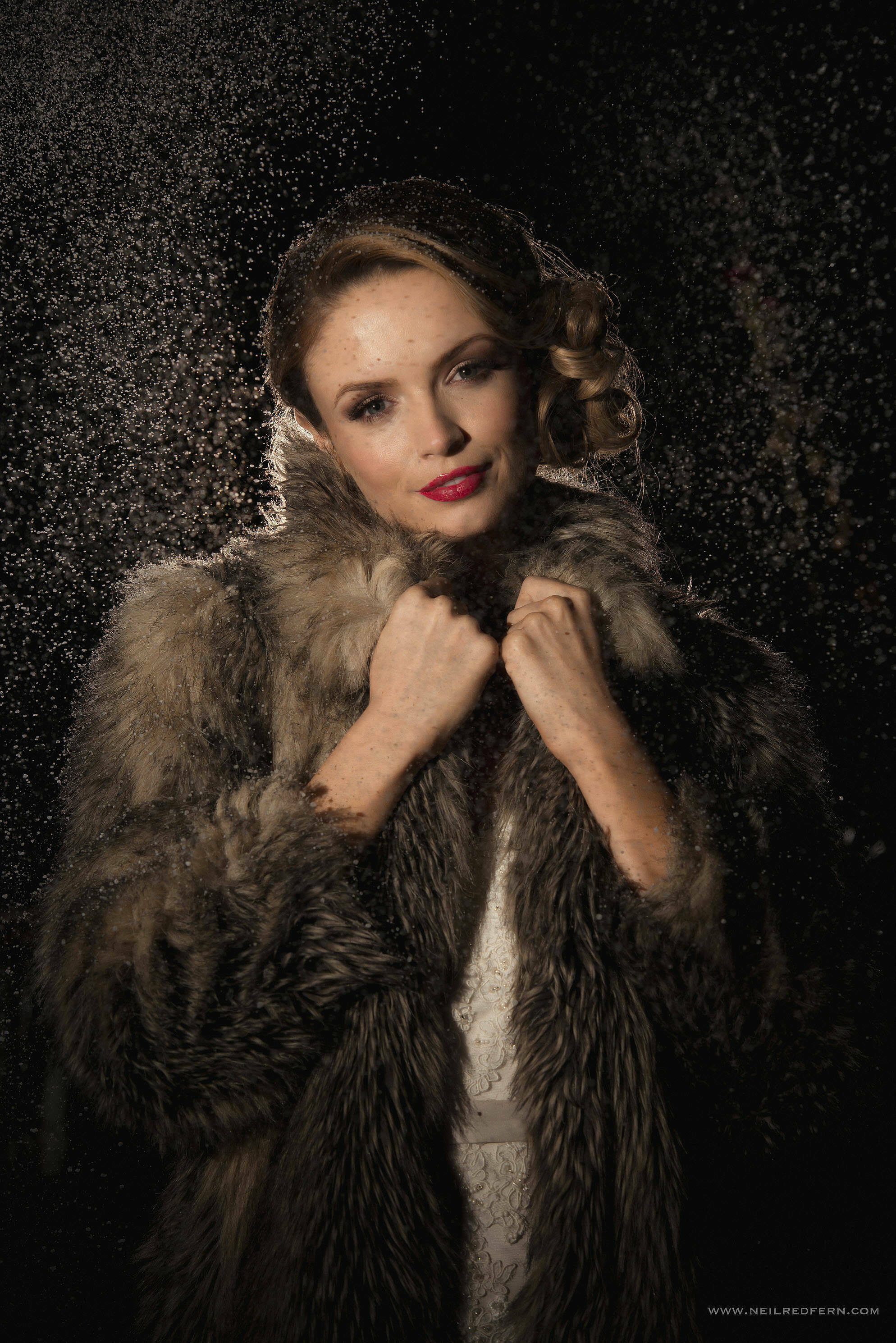 Winter portrait shoot at the Belle Epoque 18 Bride in snow photographs 3