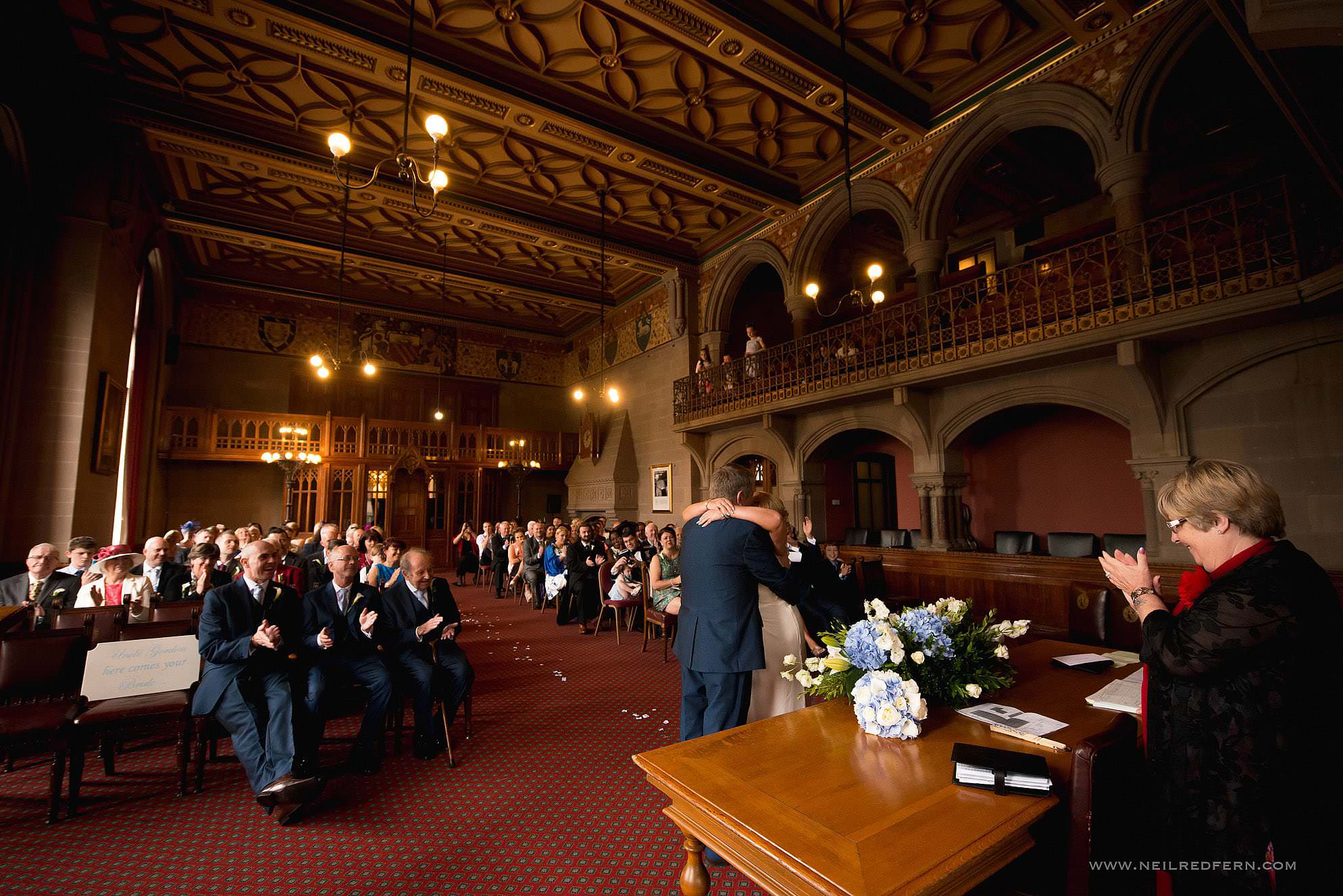 Manchester Town Hall wedding photographs 07