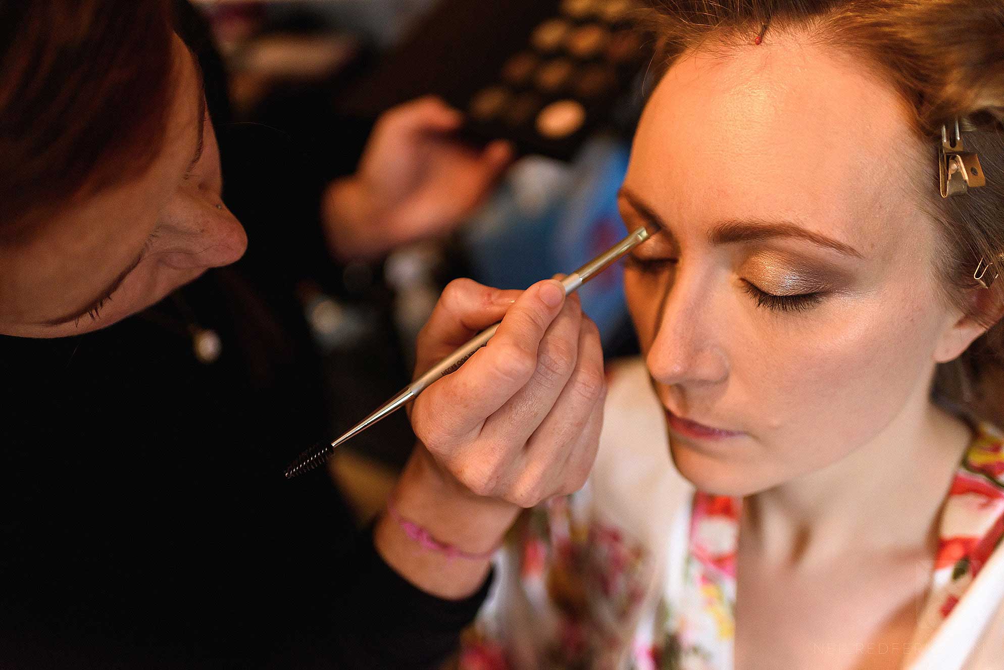 Abbeywood Estate wedding photography 3 bride getting ready in the morning