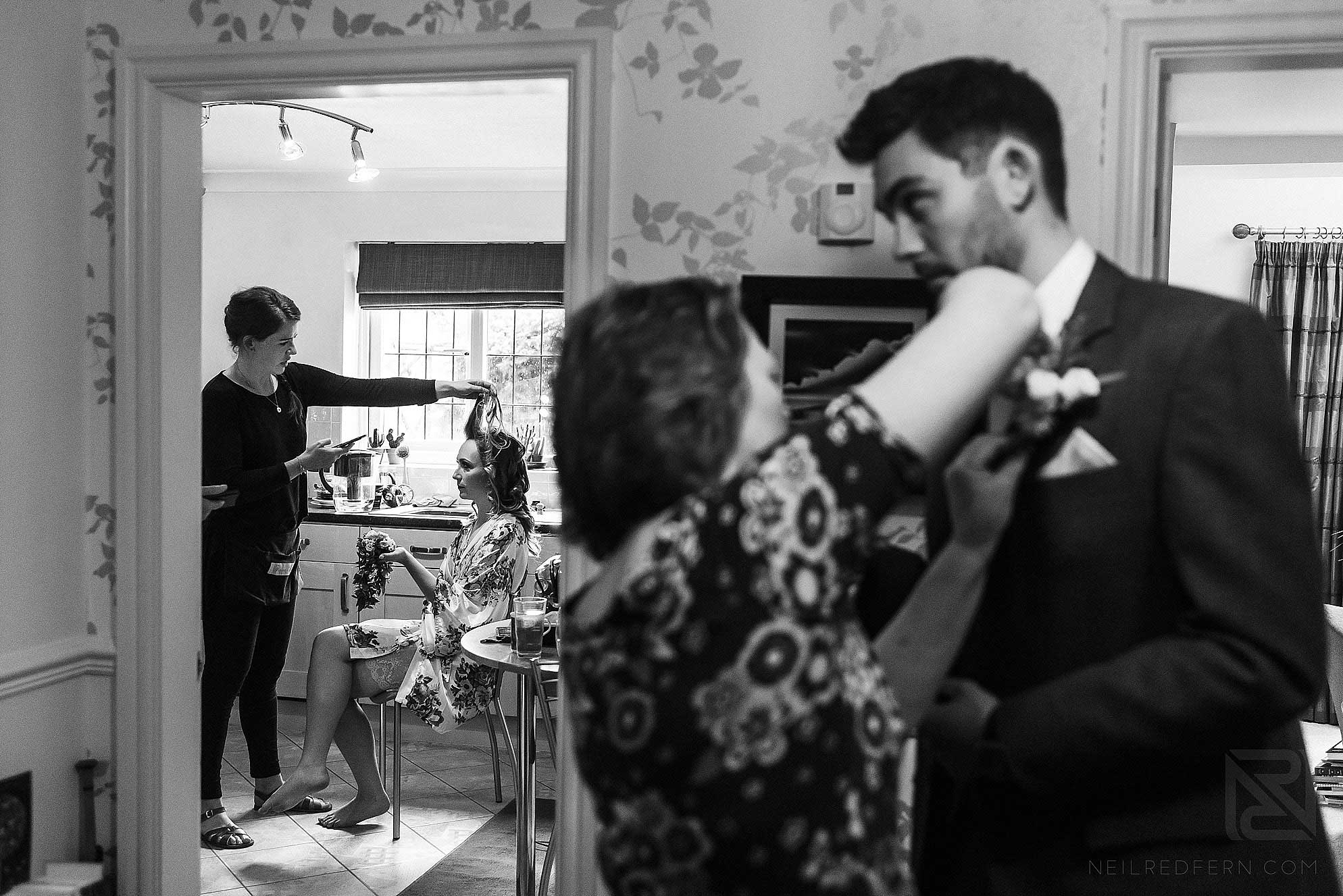 Abbeywood Estate wedding photography 5 getting ready in the morning