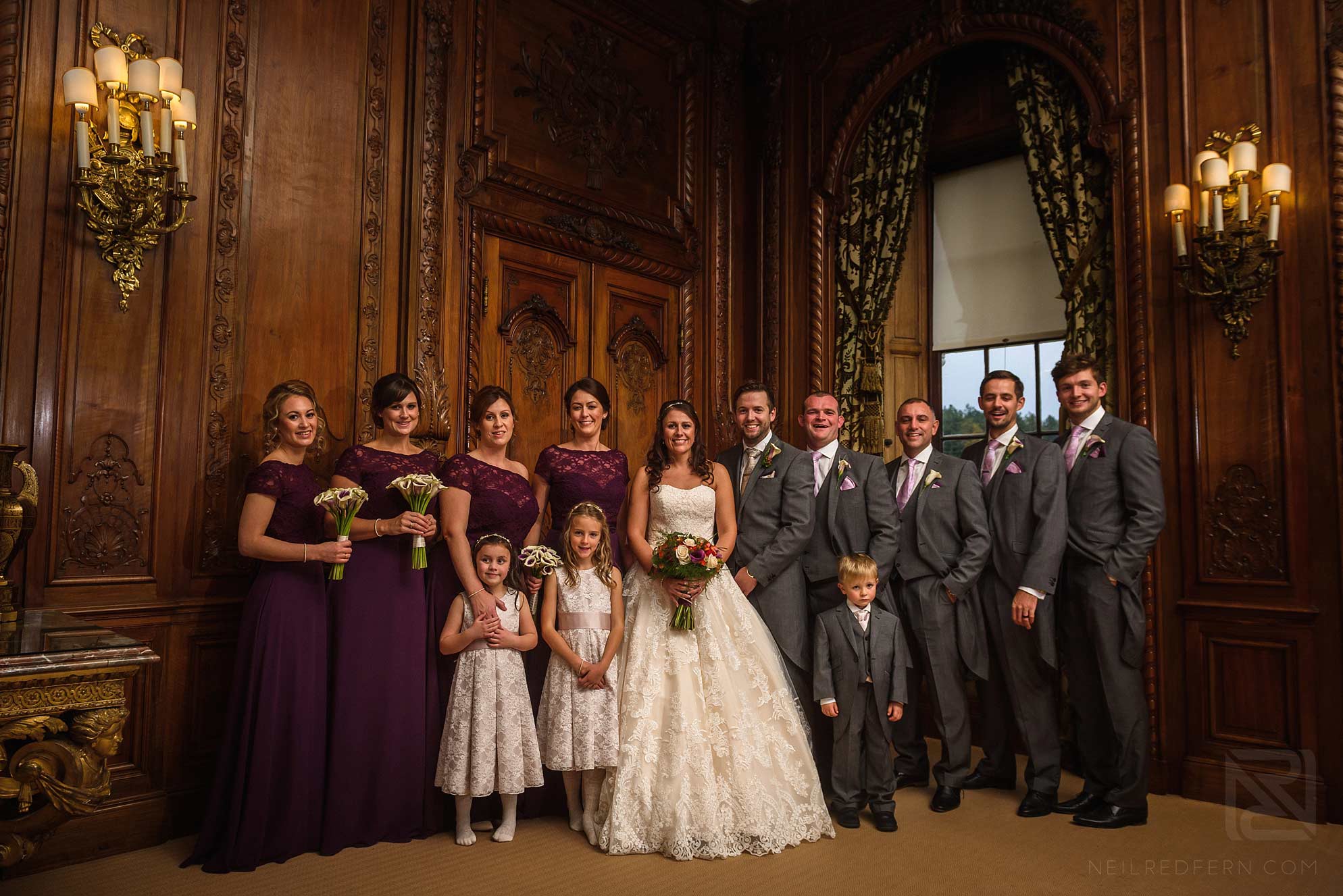 formal group wedding photograph