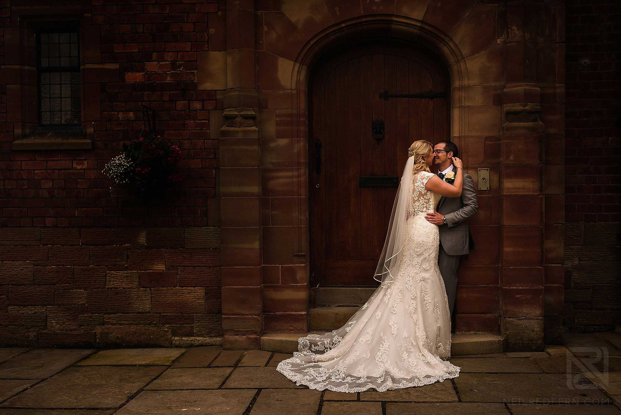 back of wedding dress