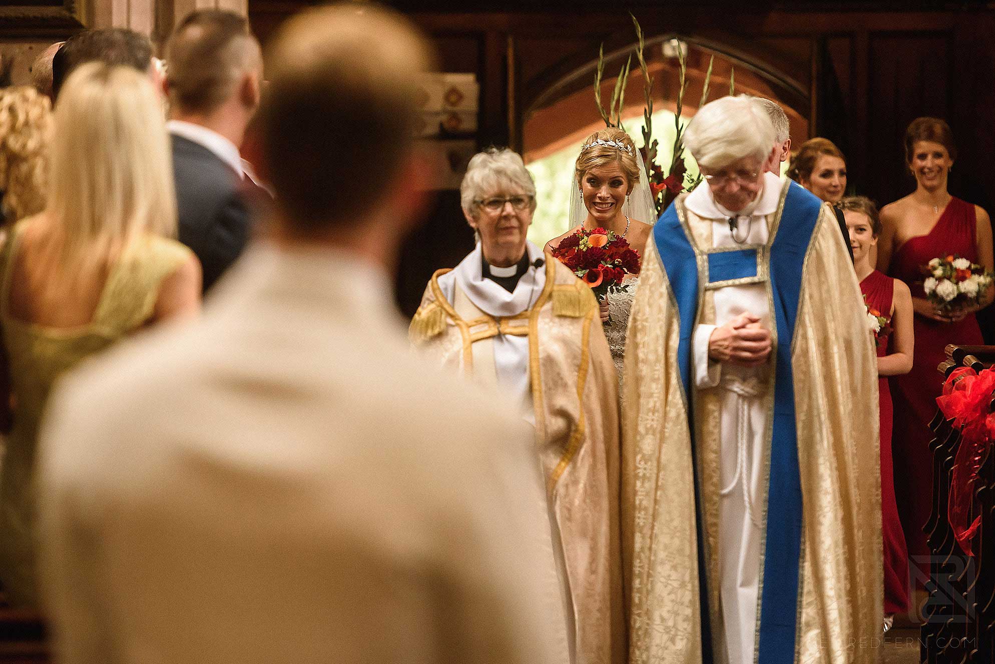 bride walking down the aisle