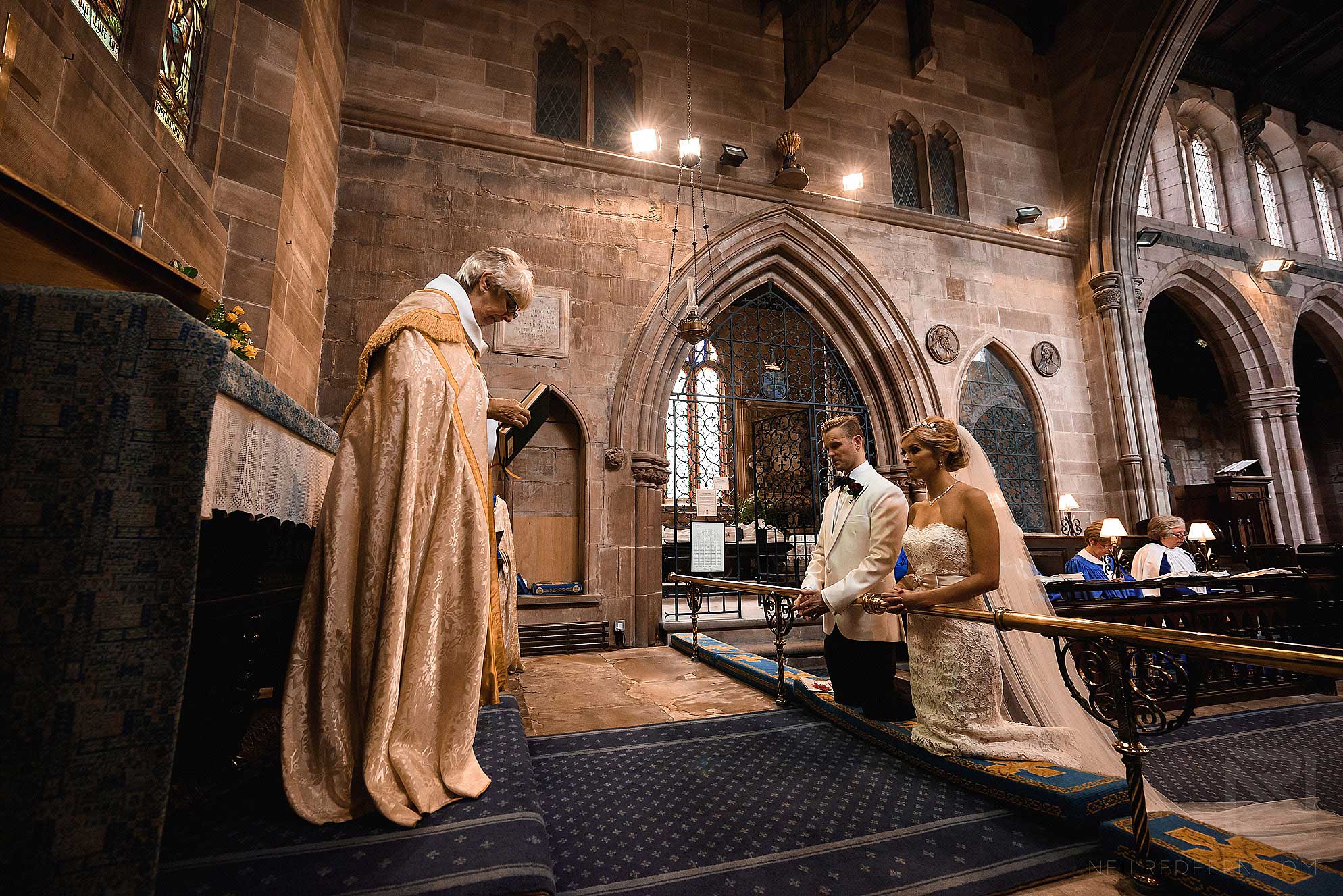 special moment during wedding ceremony