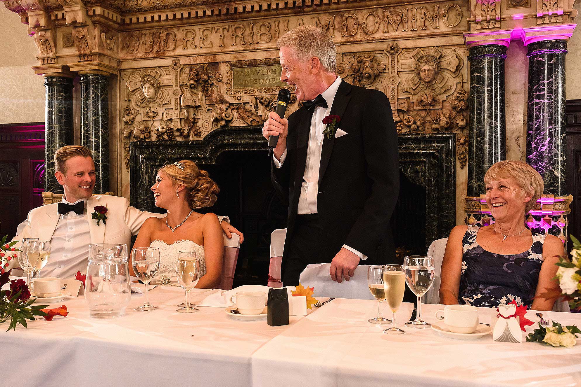 father of the bride giving speech