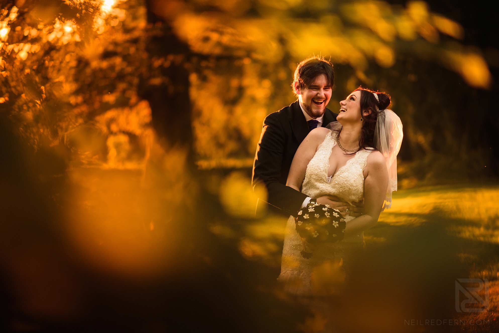 Knowsley Hall summer wedding 28 summer wedding photograph of newlyweds