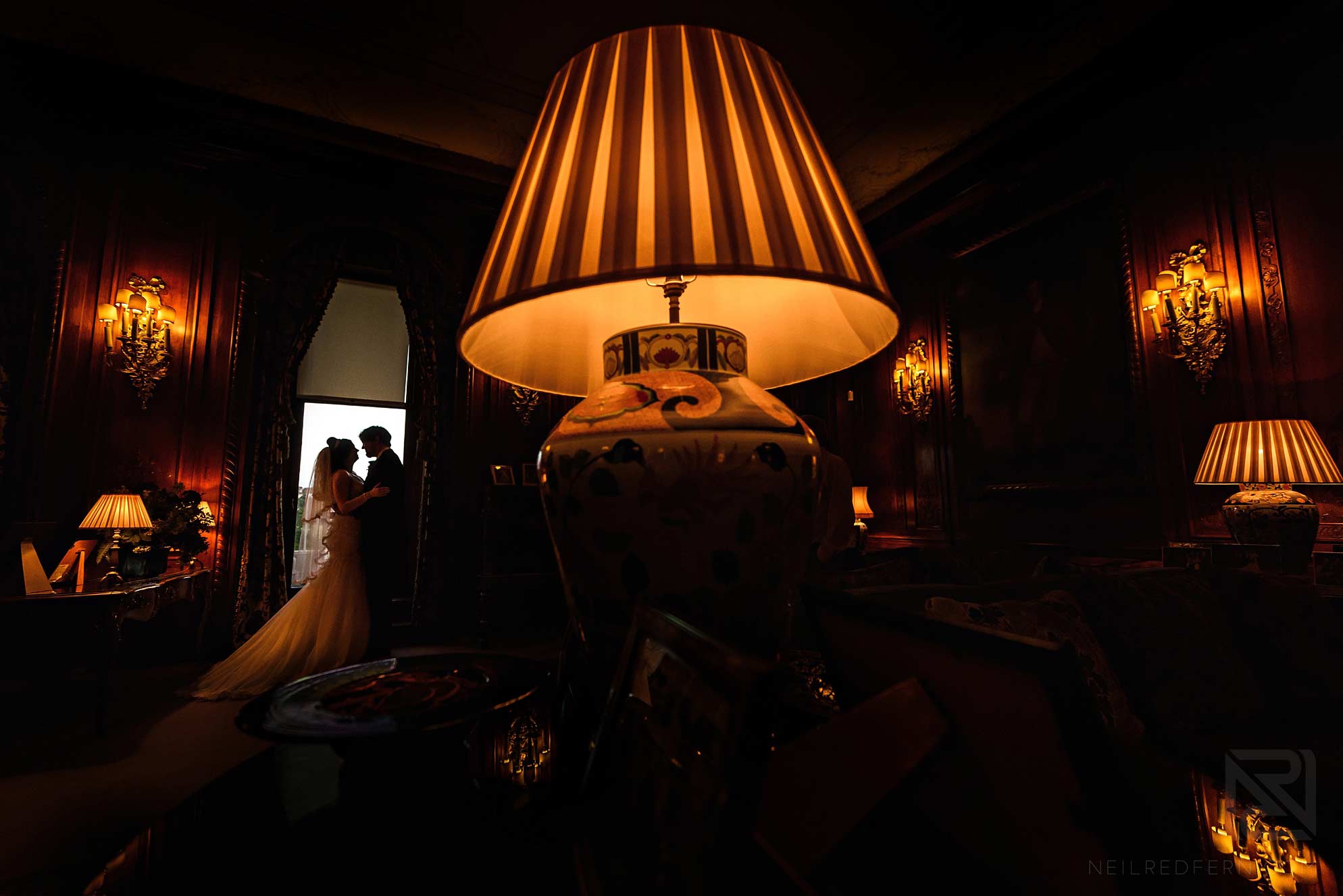 Knowsley Hall summer wedding 29 creative indoor wedding photograph