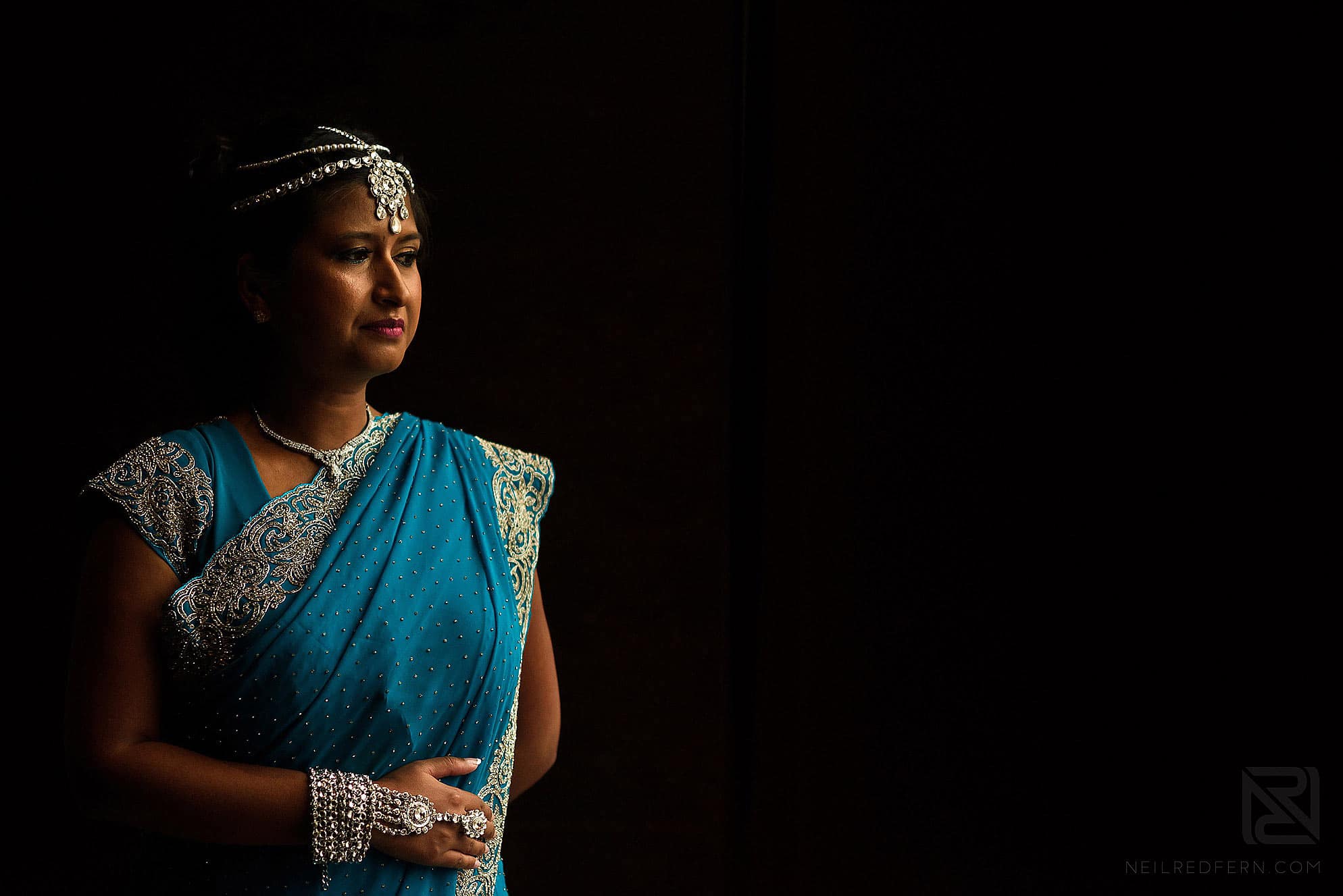 portrait of Indian bride