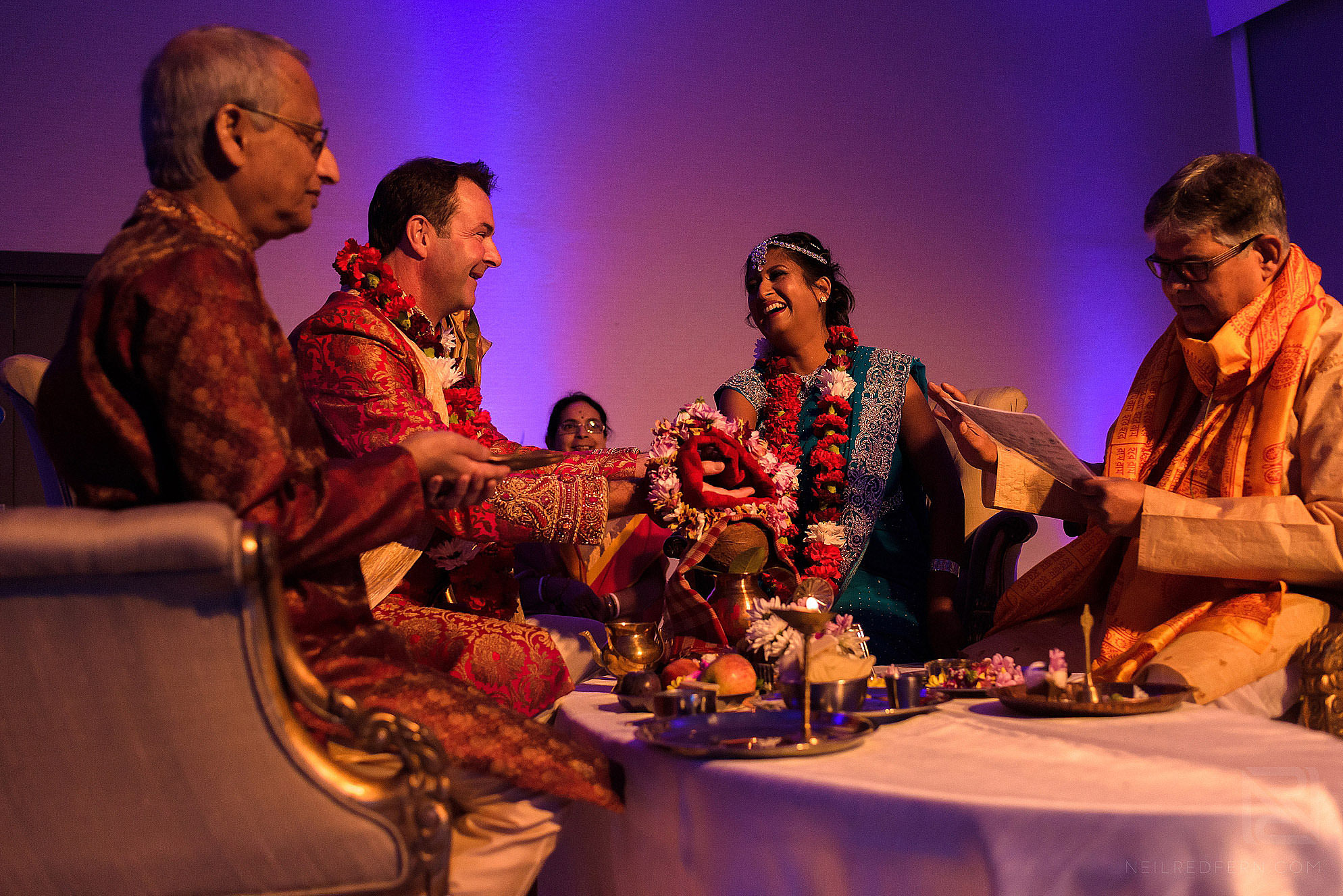 photograph of Hindu wedding service