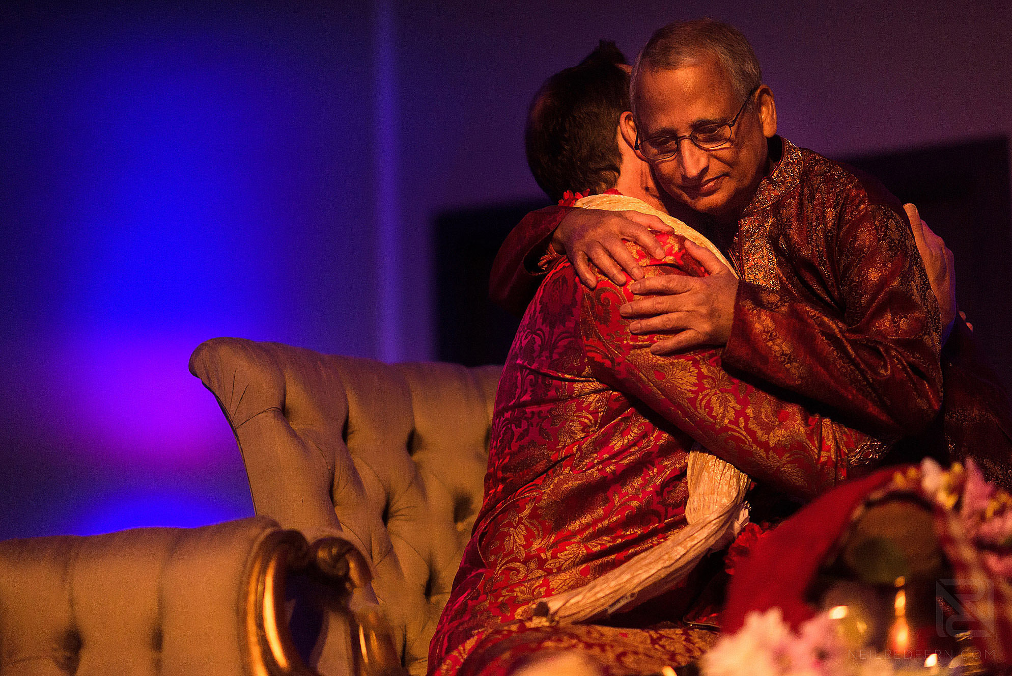 emotional moment during Indian wedding ceremony