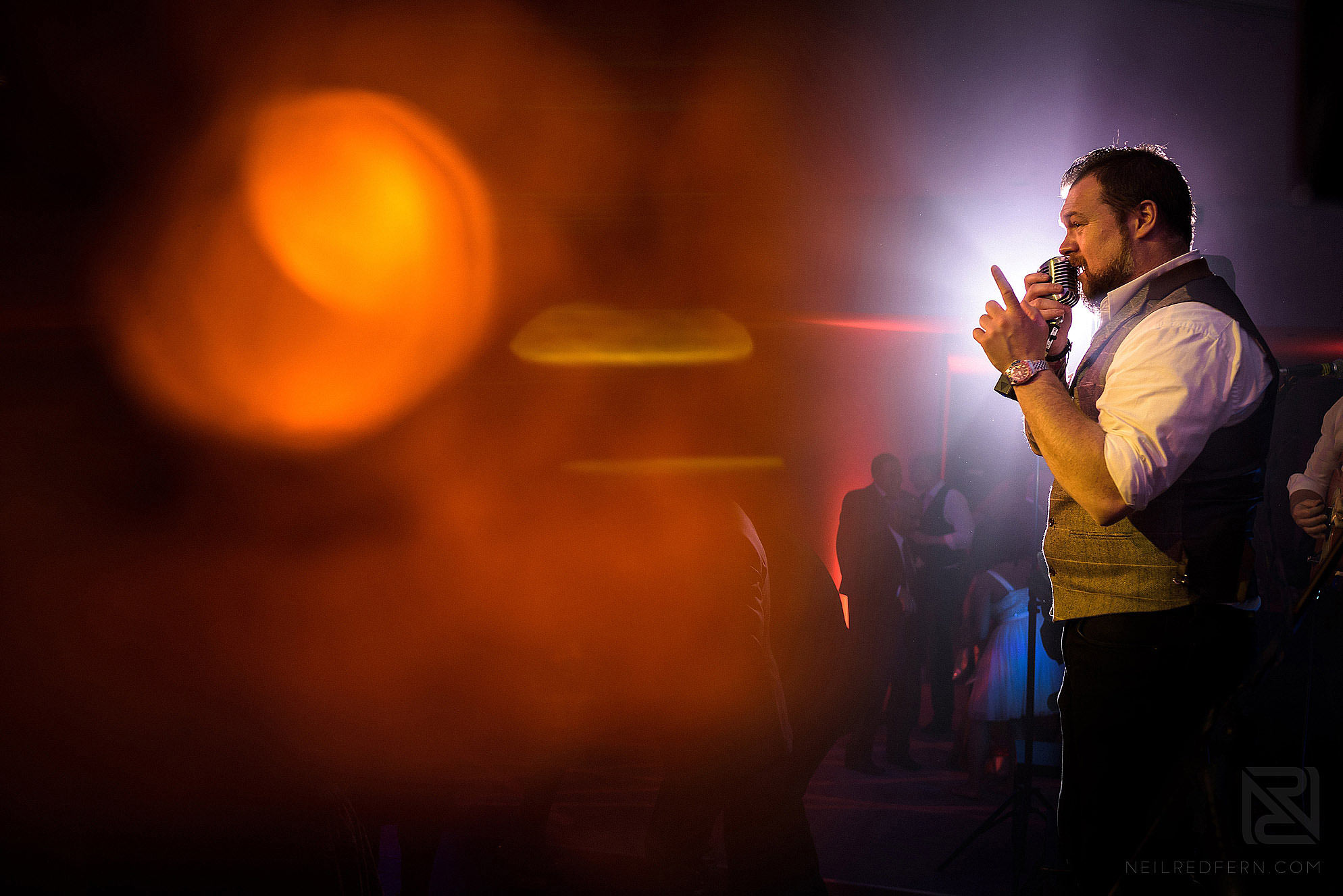 The Rush band at wedding