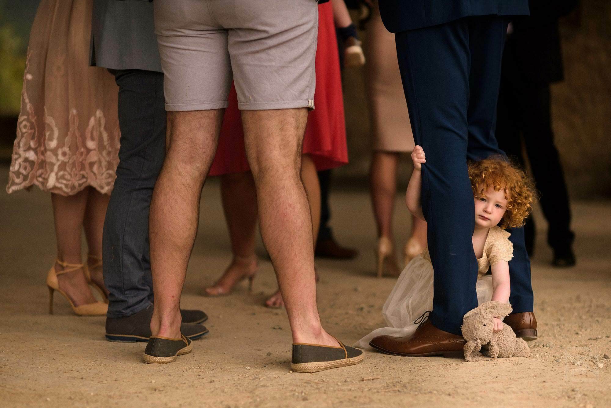 little girl at wedding