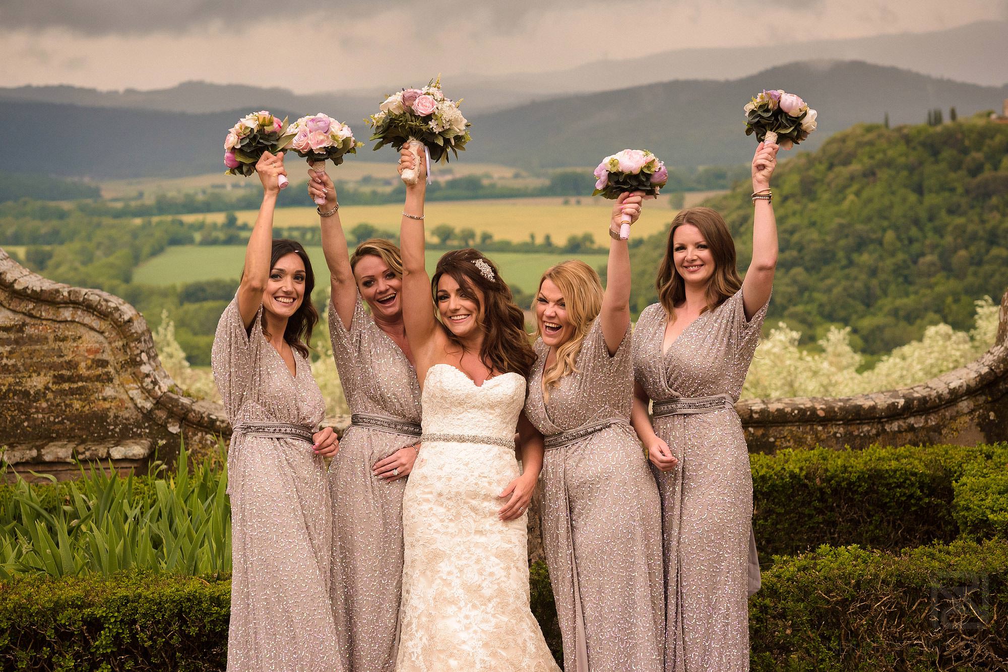 bridesmaids in Montestigliano