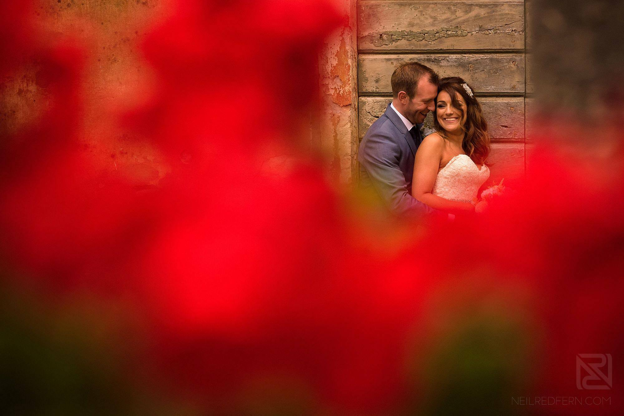bride and groom together in Montestigliano