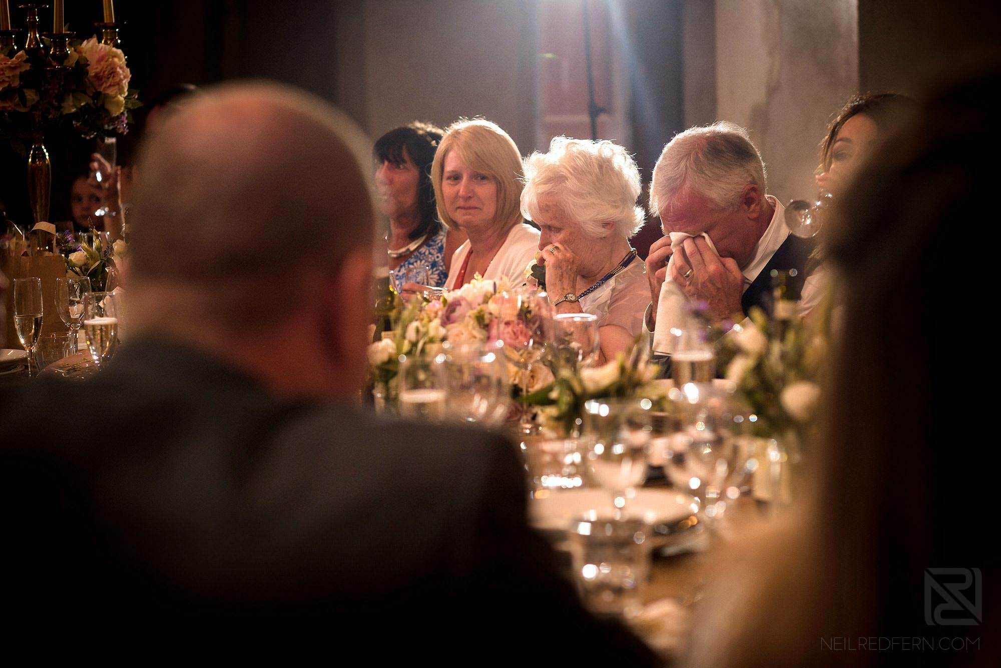 father of the bride crying