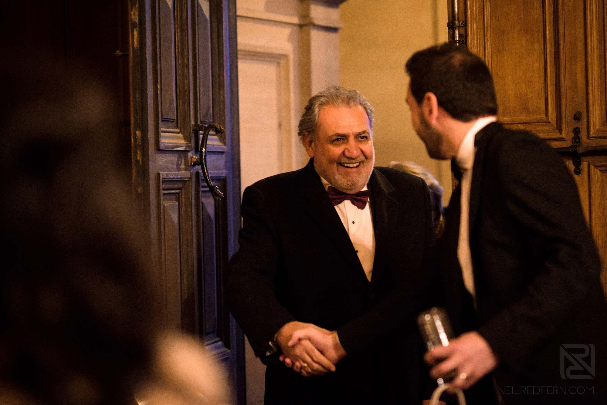 guests arriving at Arley Hall wedding