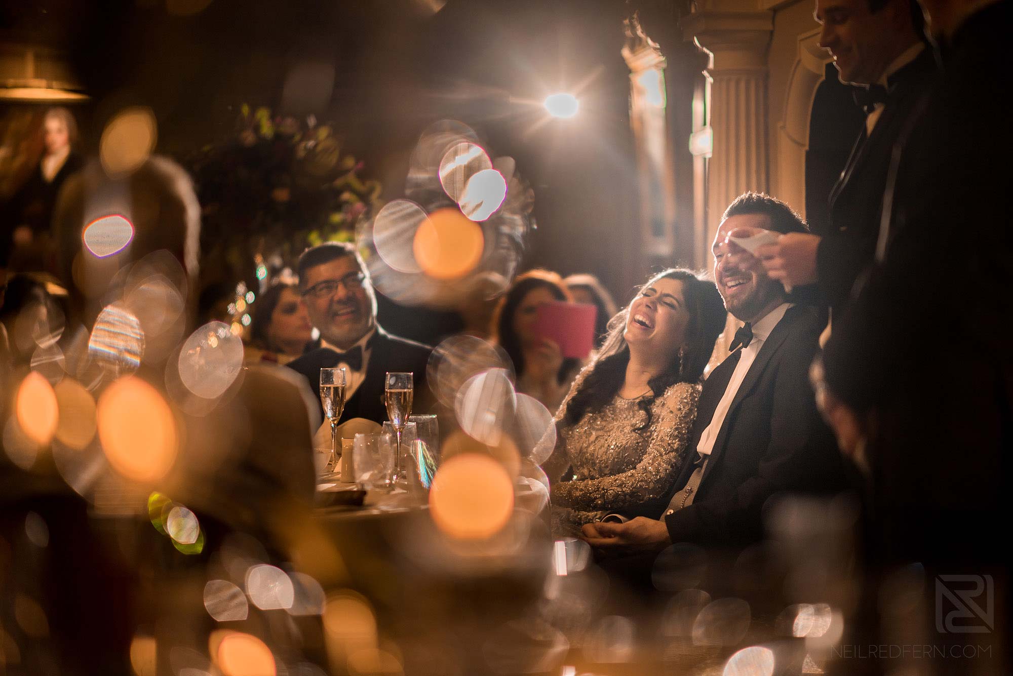 lots of laughter during speeches