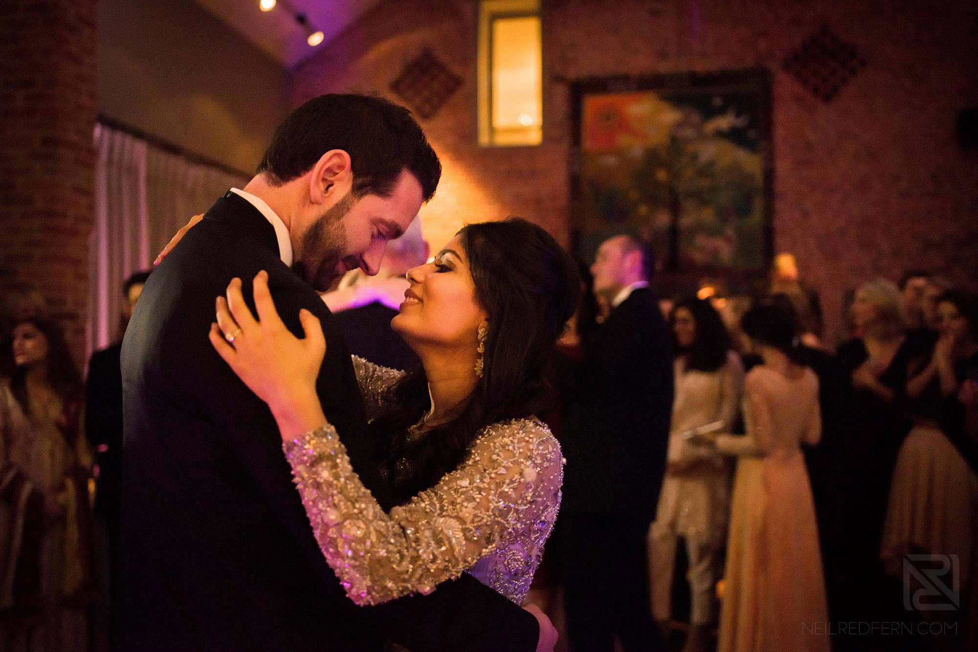 bride and groom first dance at Arley Hall