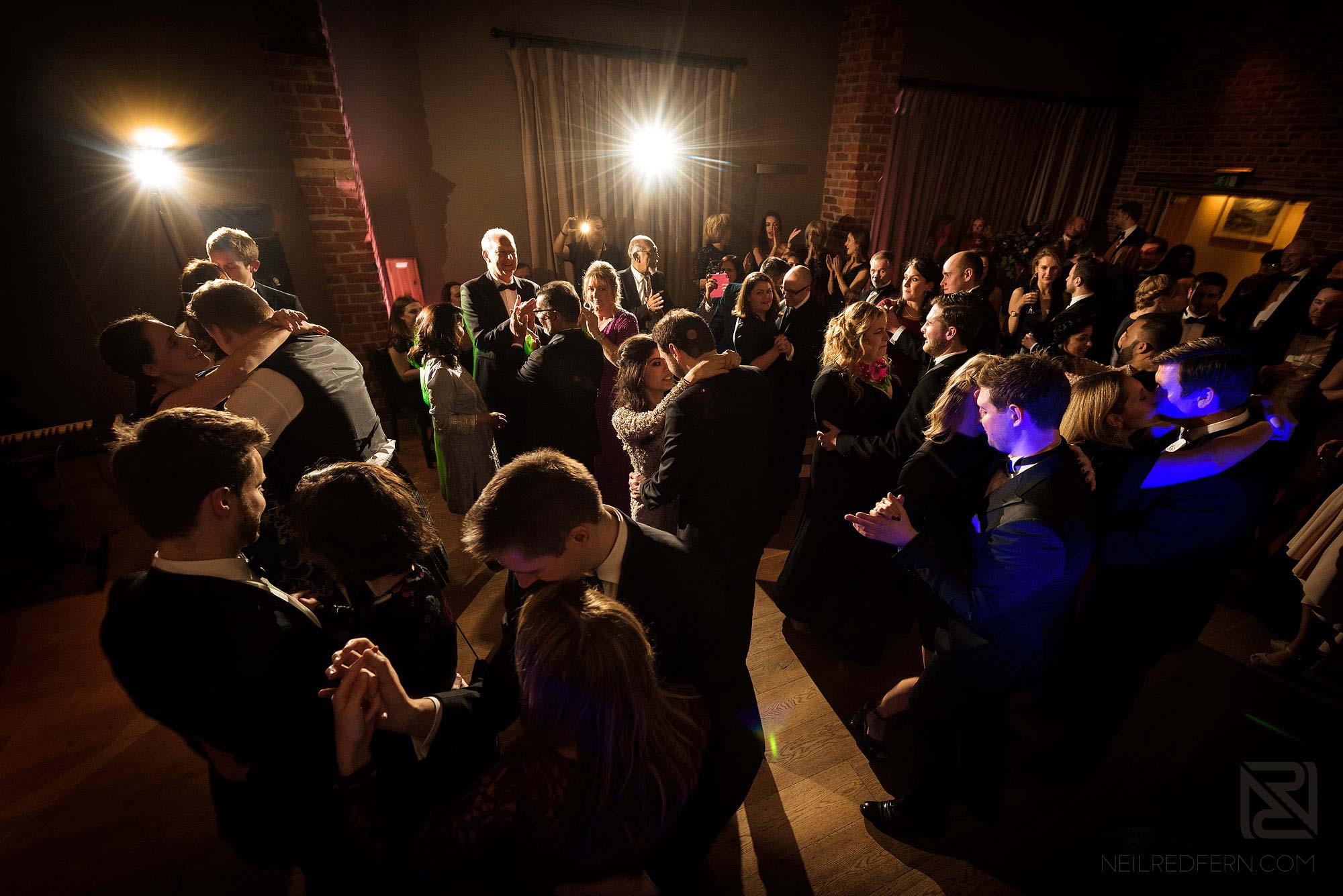 packed dance floor at Arley Hall wedding