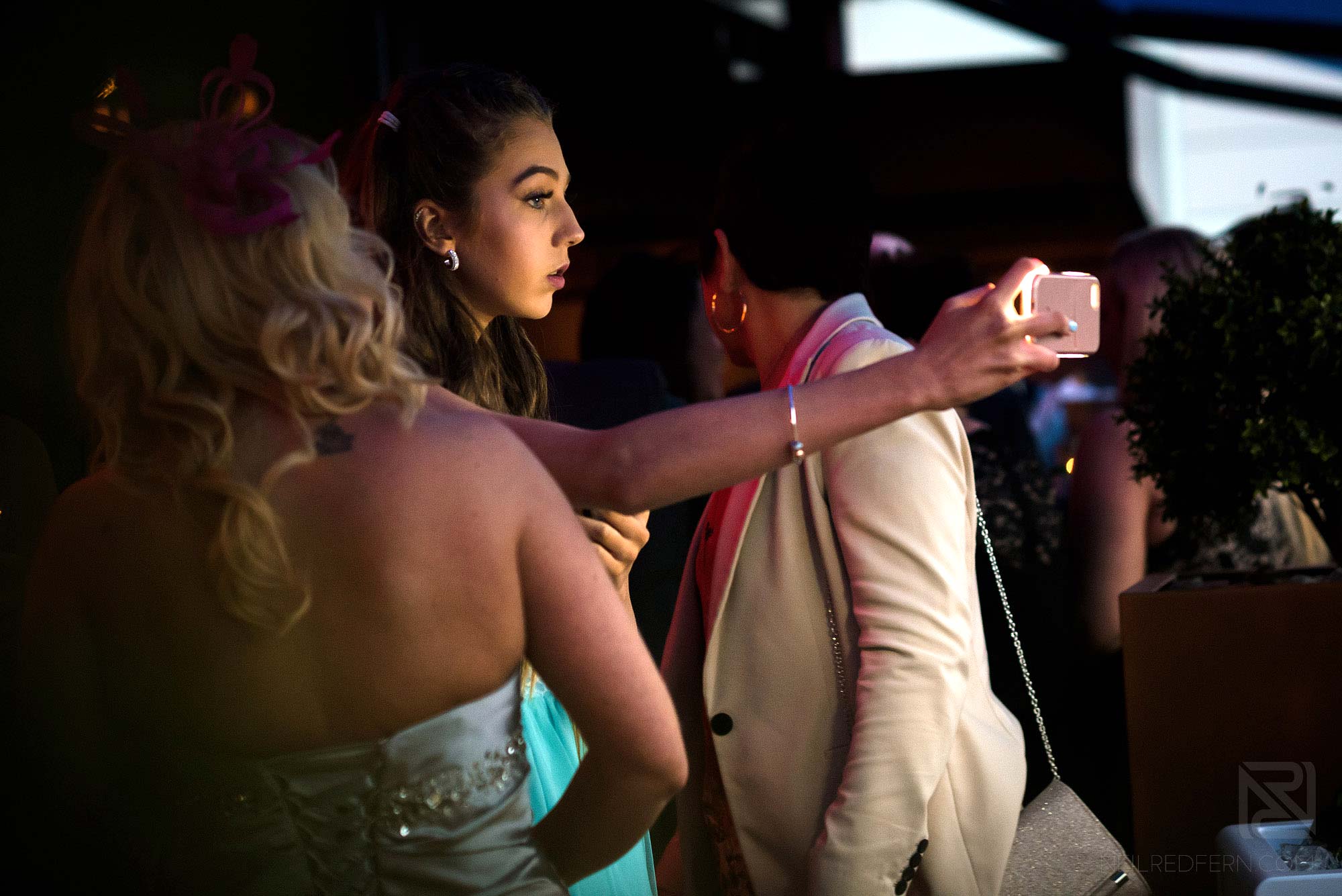 King Street Townhouse wedding photography 9 wedding guest taking selfie at King Street Townhouse