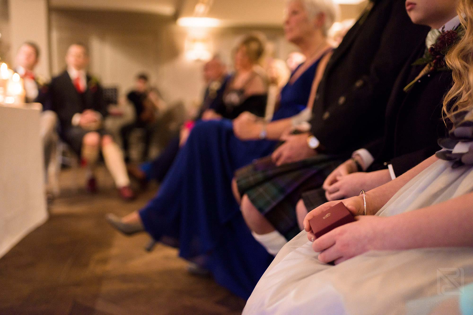 King Street Townhouse wedding photography 14 flower girl holding wedding rings during ceremony