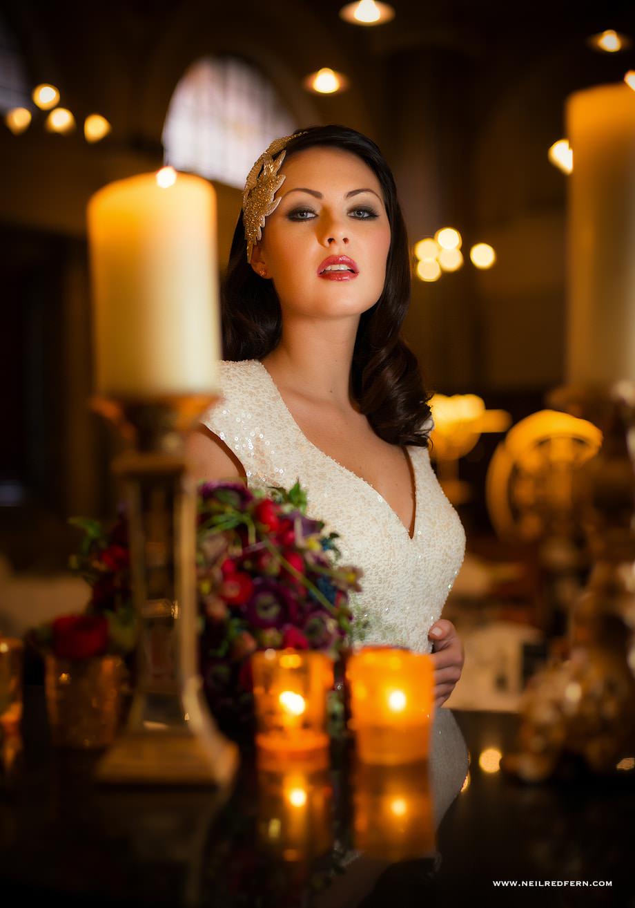 Stock Restaurant Wedding Bridal Shoot