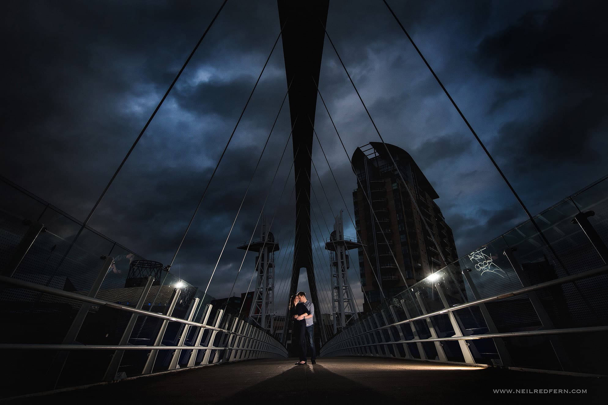 Engagement shoot at Salford Quays – Zoe & Ben
