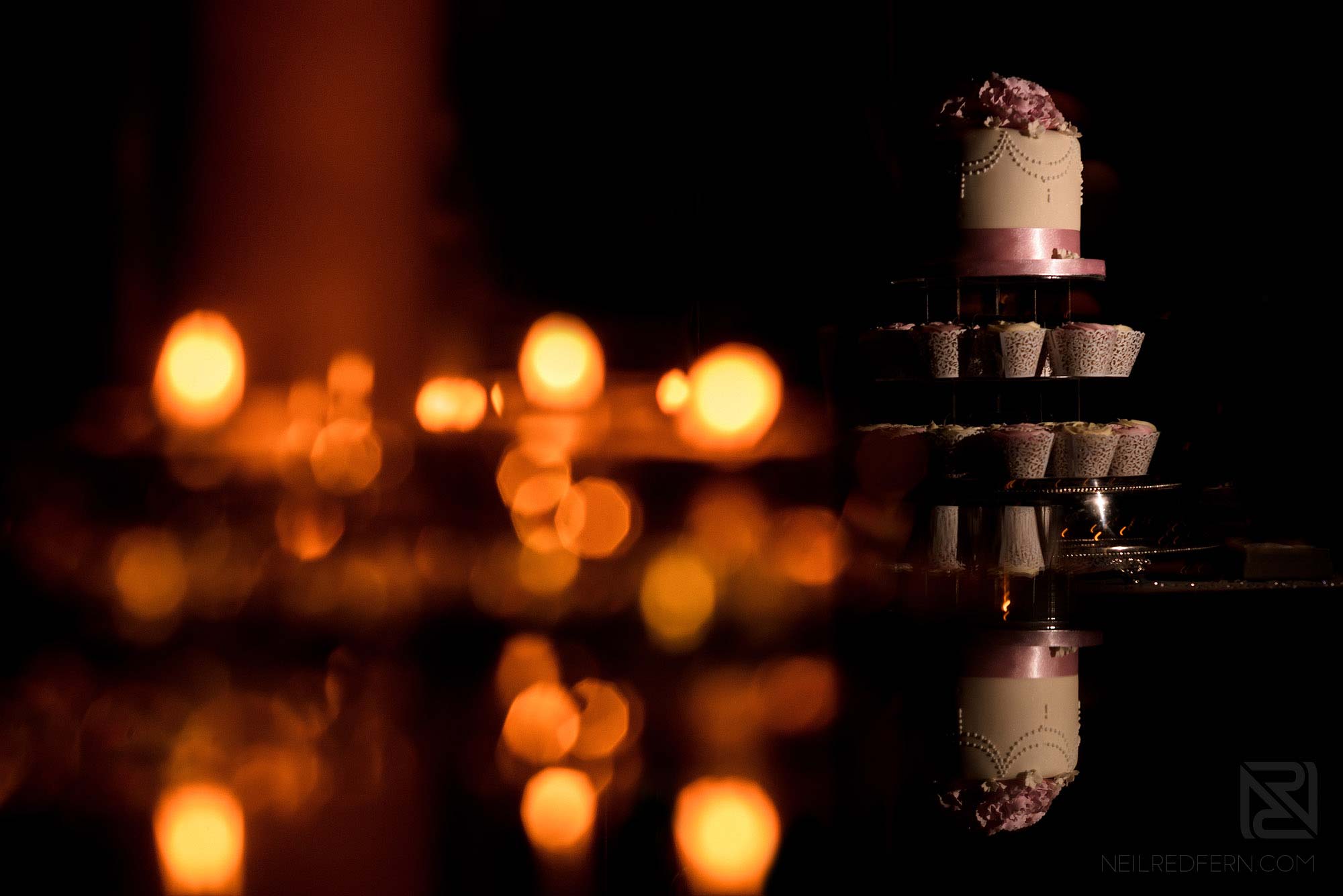 creative photograph of wedding cake