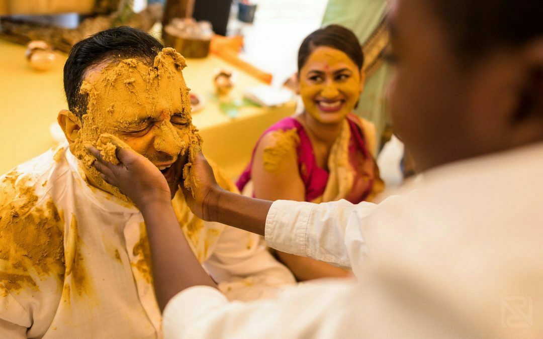 Haldi ceremony photography – Indian wedding