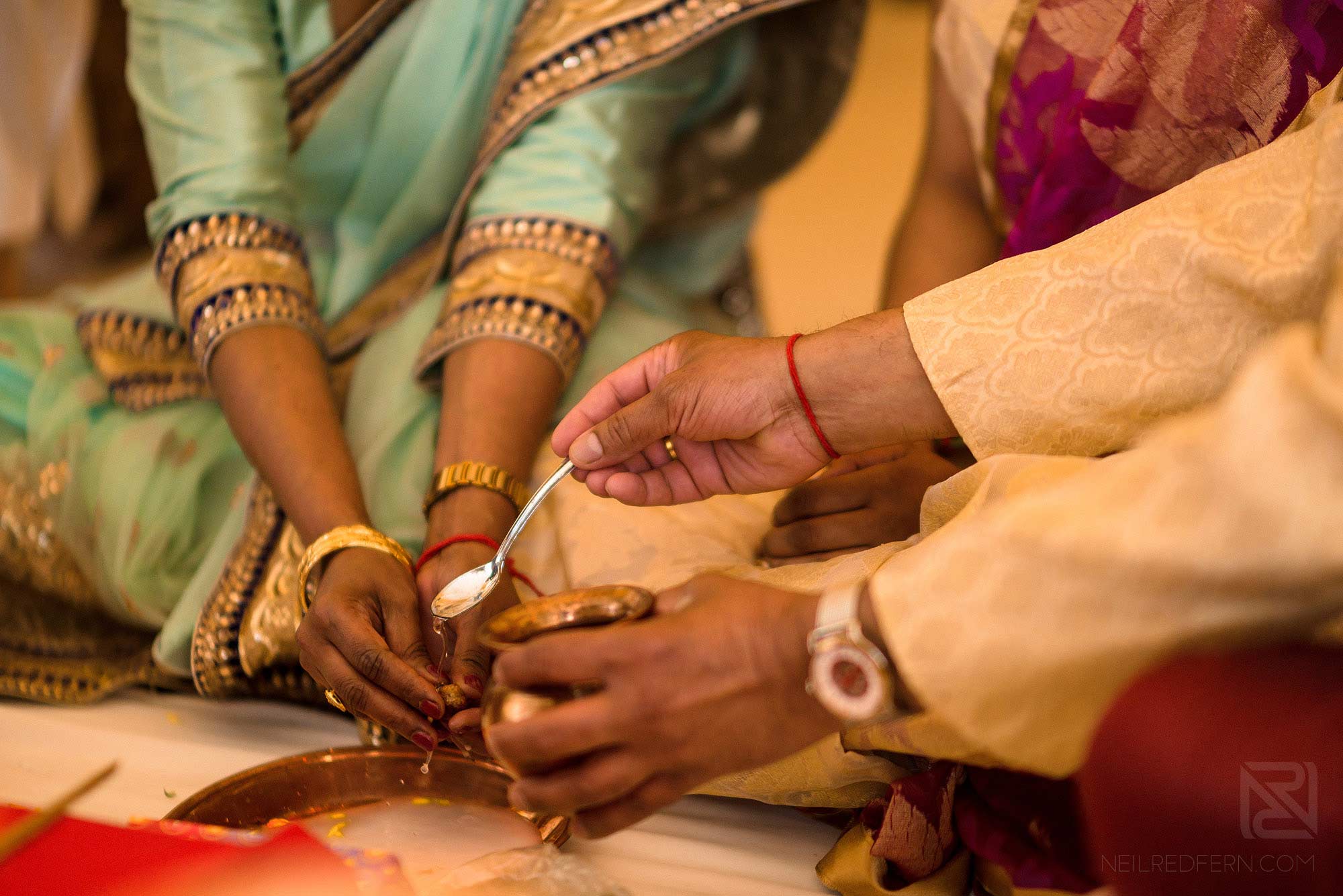 photograph of Indian wedding blessing