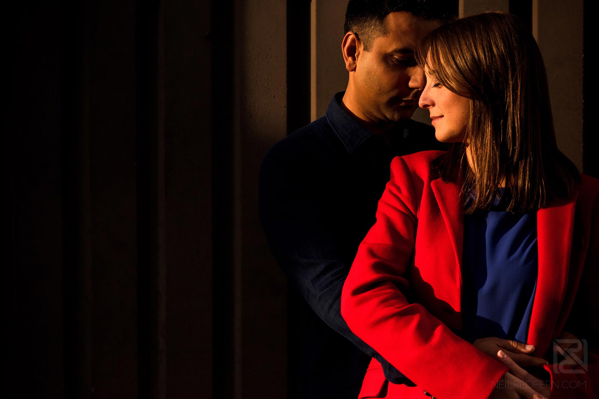 Manchester city centre engagement shoot 6 beautiful portrait of coupe in Manchester city centre