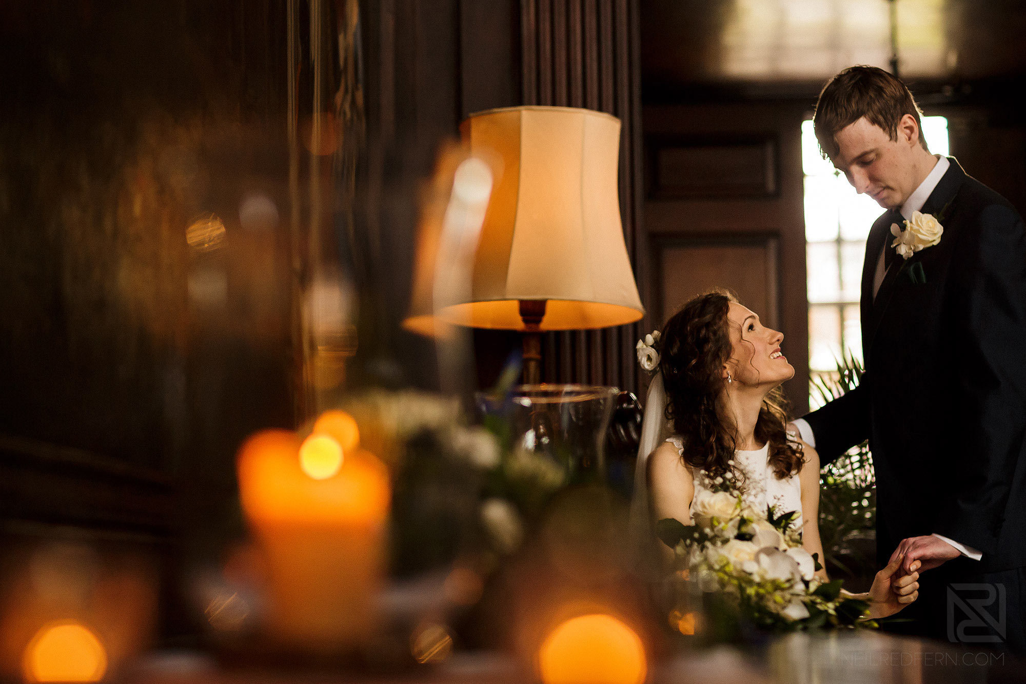 newlyweds signing the register